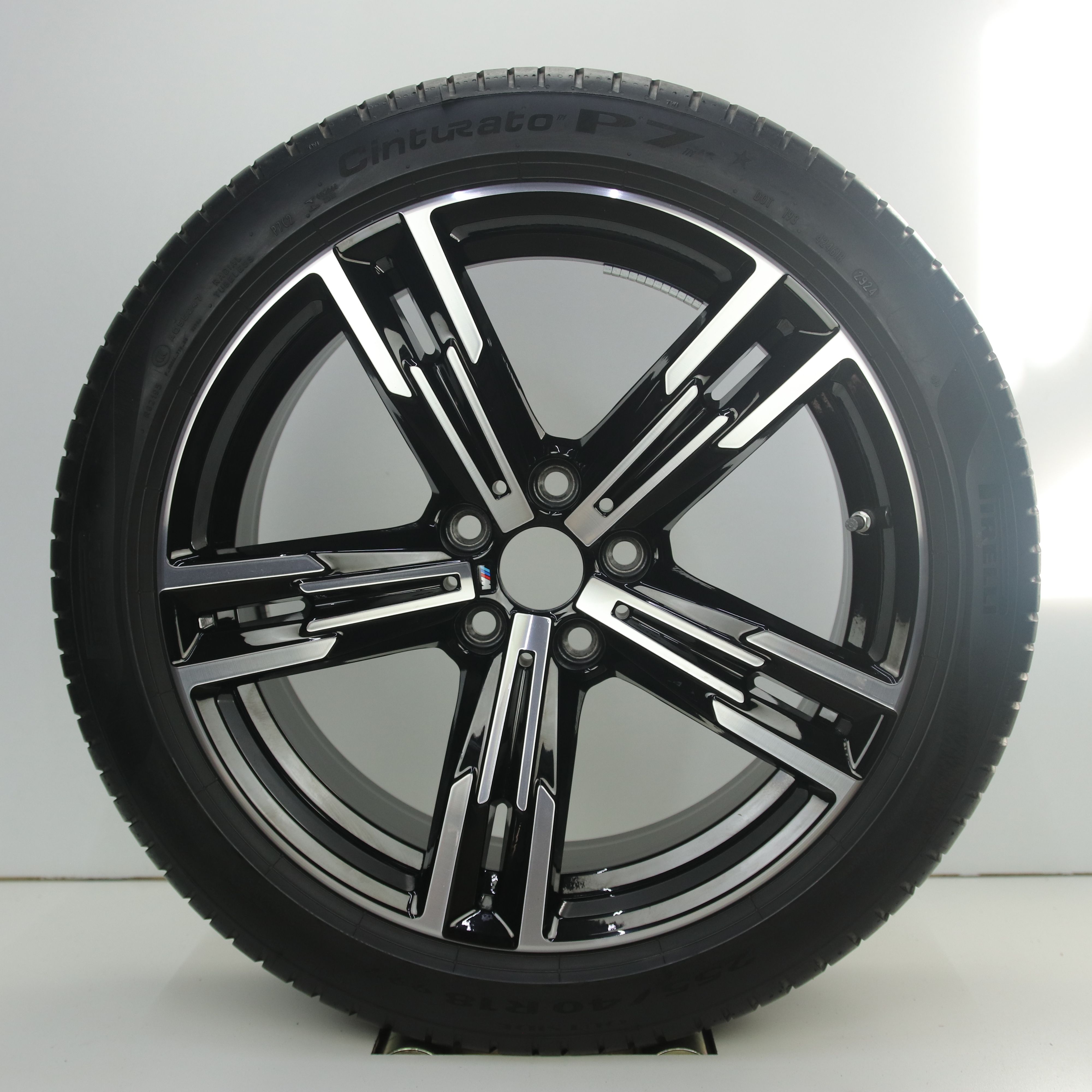 OS1007884 Originele 18 inch lichtmetalen BMW 3-serie styling M848 velgen (Breedset) 7.50X18 5X112 ET25.0 NB66.60 Zwart