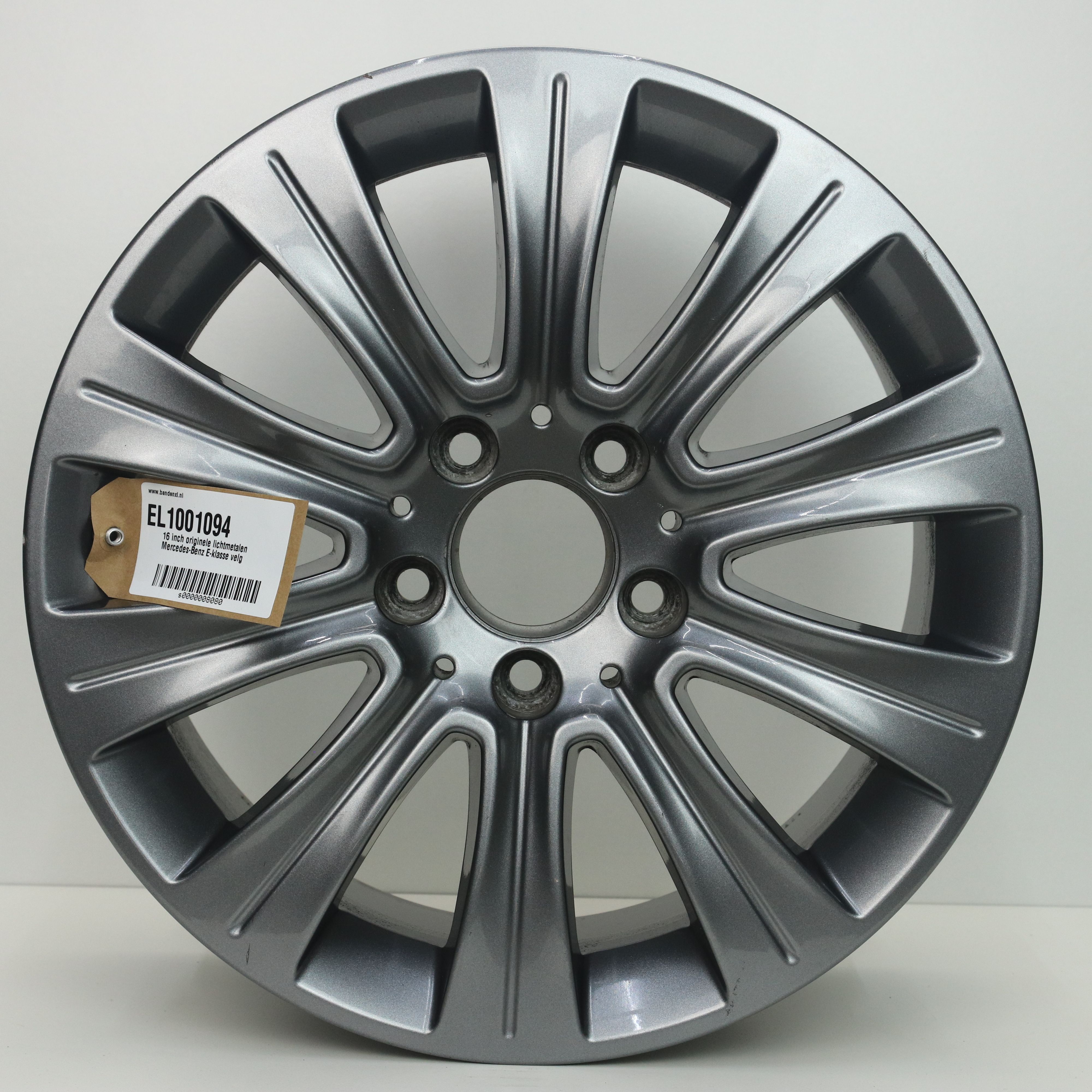 EL1001094 16 inch originele lichtmetalen Mercedes-Benz E-klasse velg 8.00X16 5X112 ET46.0 NB66.60 Antraciet