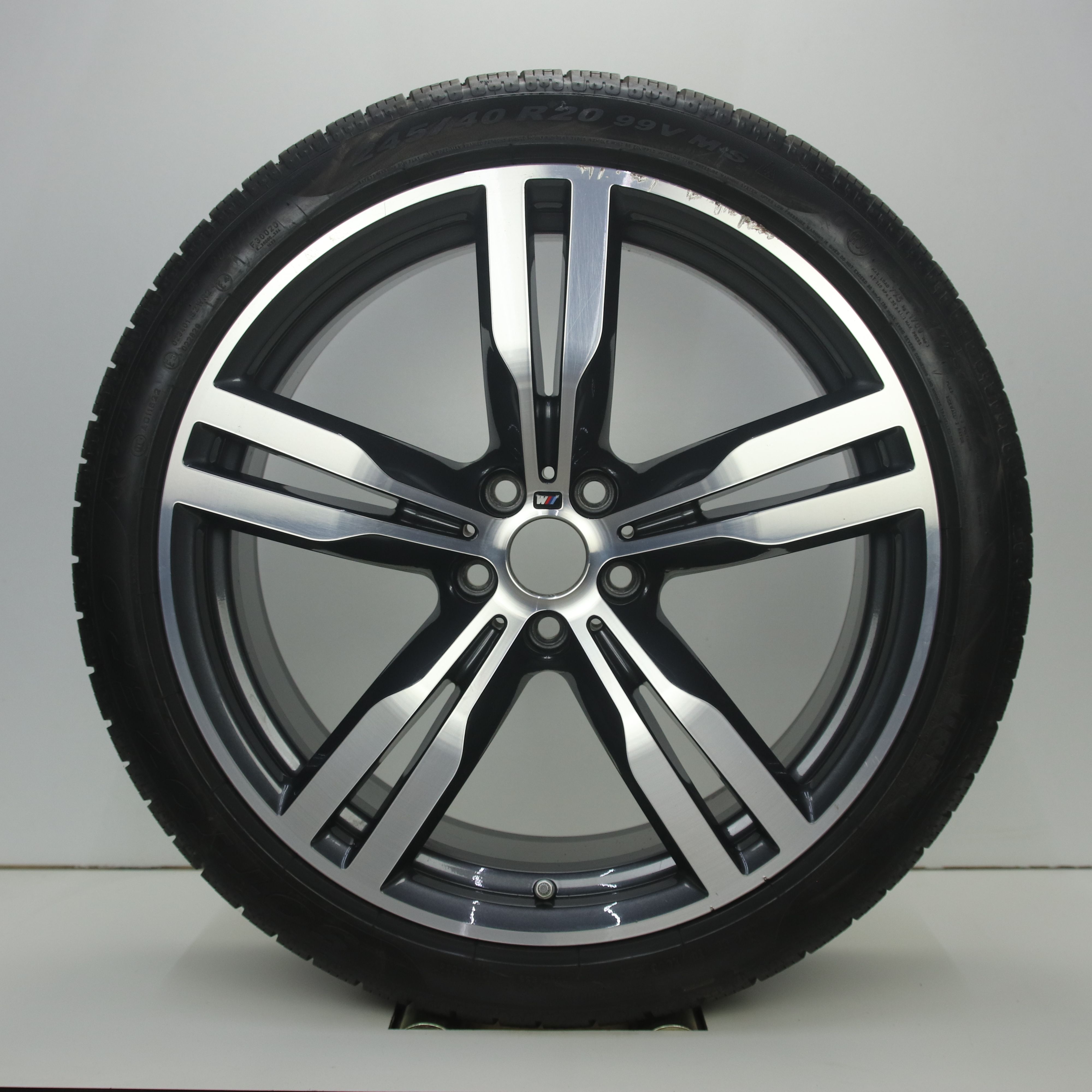 OS1007653 Originele 20 inch lichtmetalen BMW 7-serie styling M648 velgen (Breedset) 8.50X20 5X112 ET25.0 NB66.60 Antraciet Gepolijst