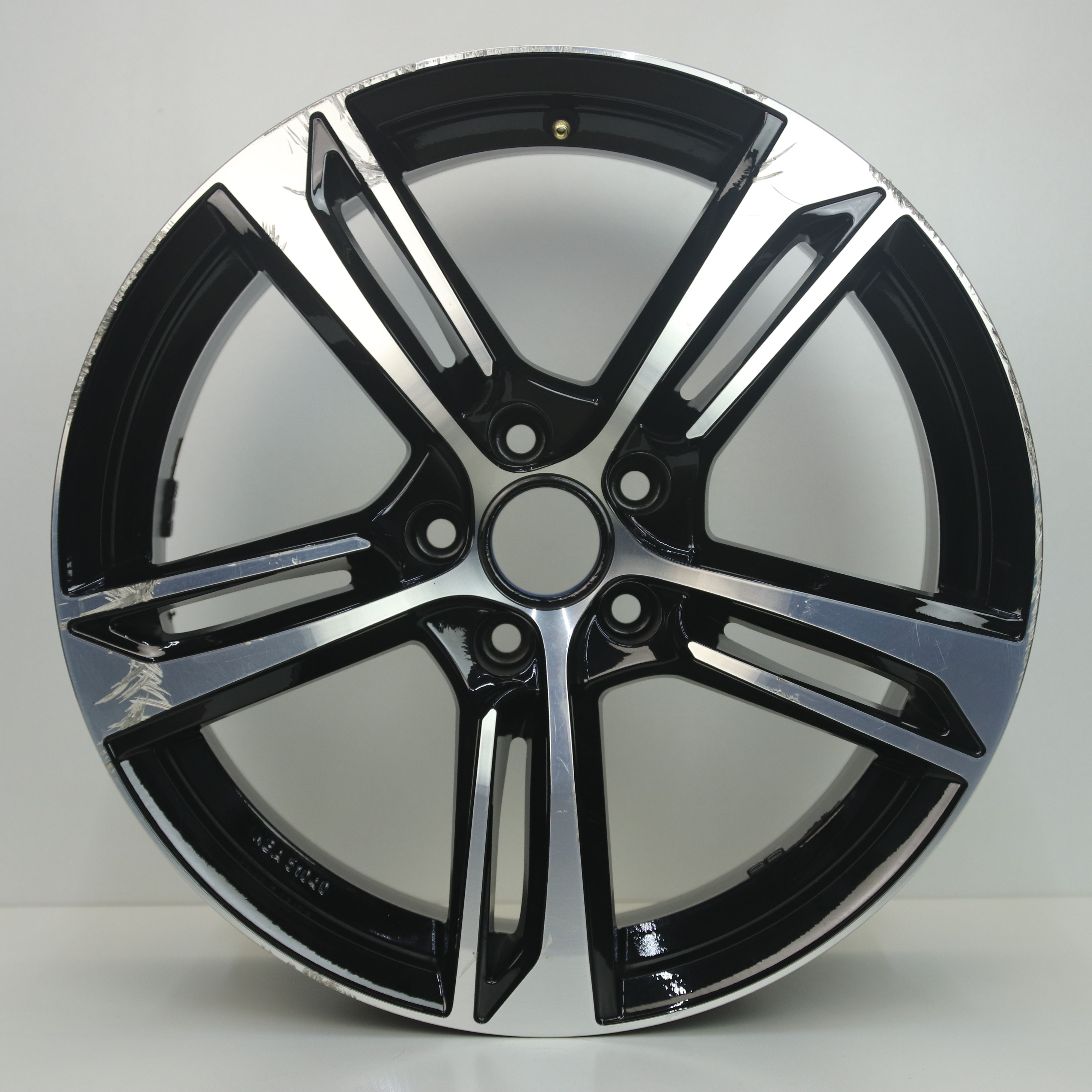 OS1007459 Set 18 inch lichtmetalen GMP Paky velgen 8.00X18 5X112 ET25.0 NB66.60 Zwart gepolijst