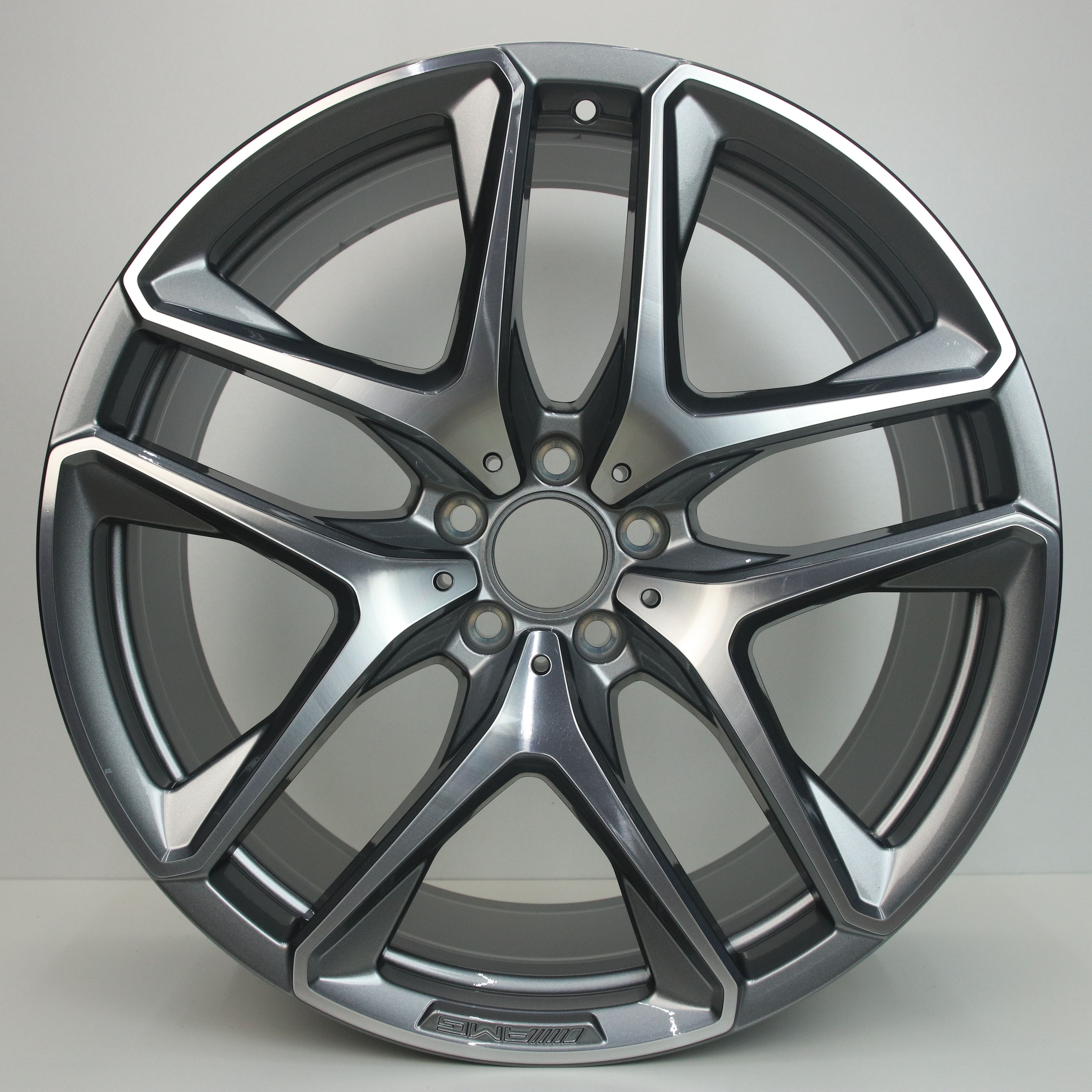 OS1003839 Originele 21 inch lichtmetalen Mercedes-Benz GLE-klasse AMG velgen (Breedset) 10.00X21 5X112 ET51.0 NB66.60 Antraciet gepolijst