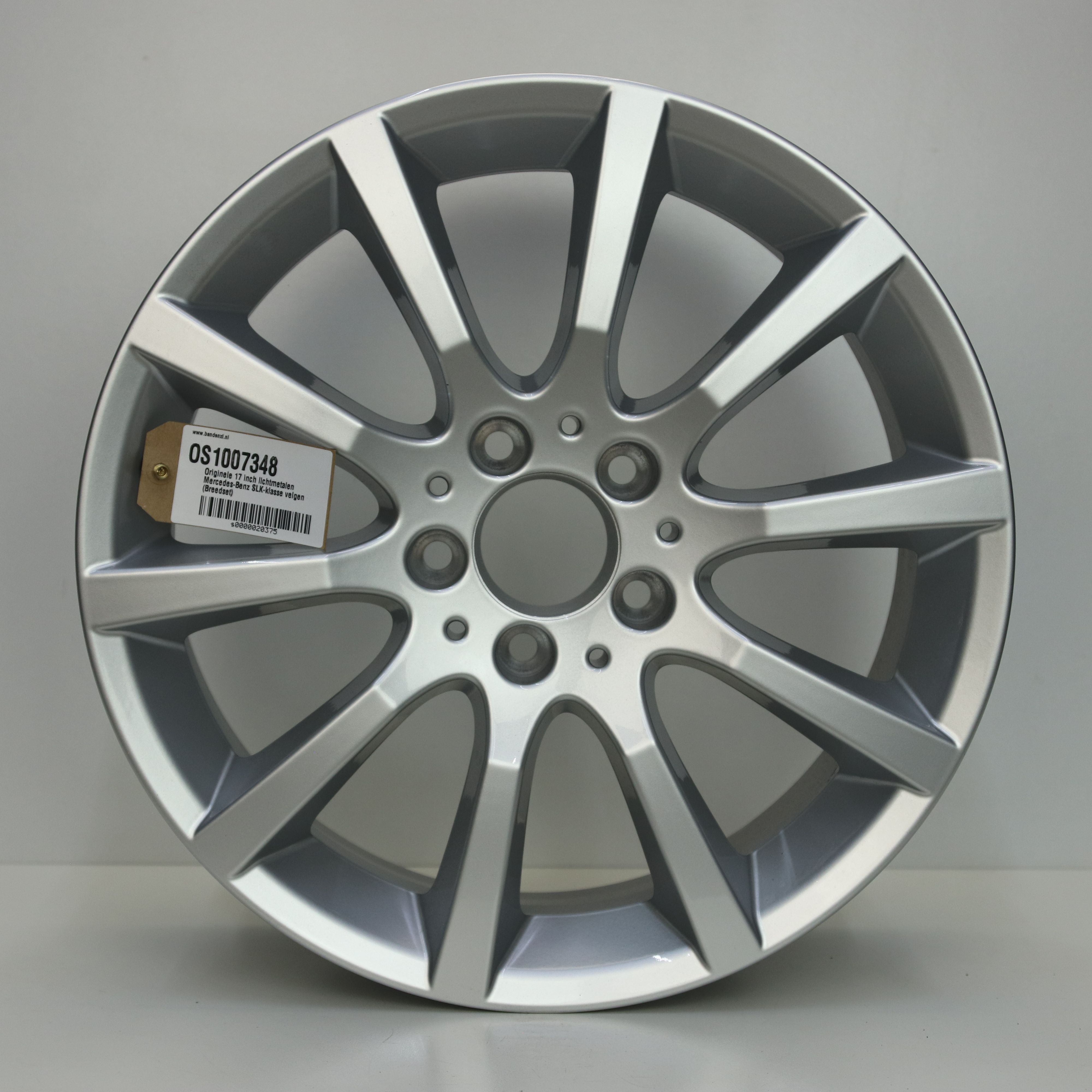 OS1007348 Originele 17 inch lichtmetalen Mercedes-Benz SLK-klasse velgen (Breedset) 7.50X17 5X112 ET42.0 NB66.60 Zilver