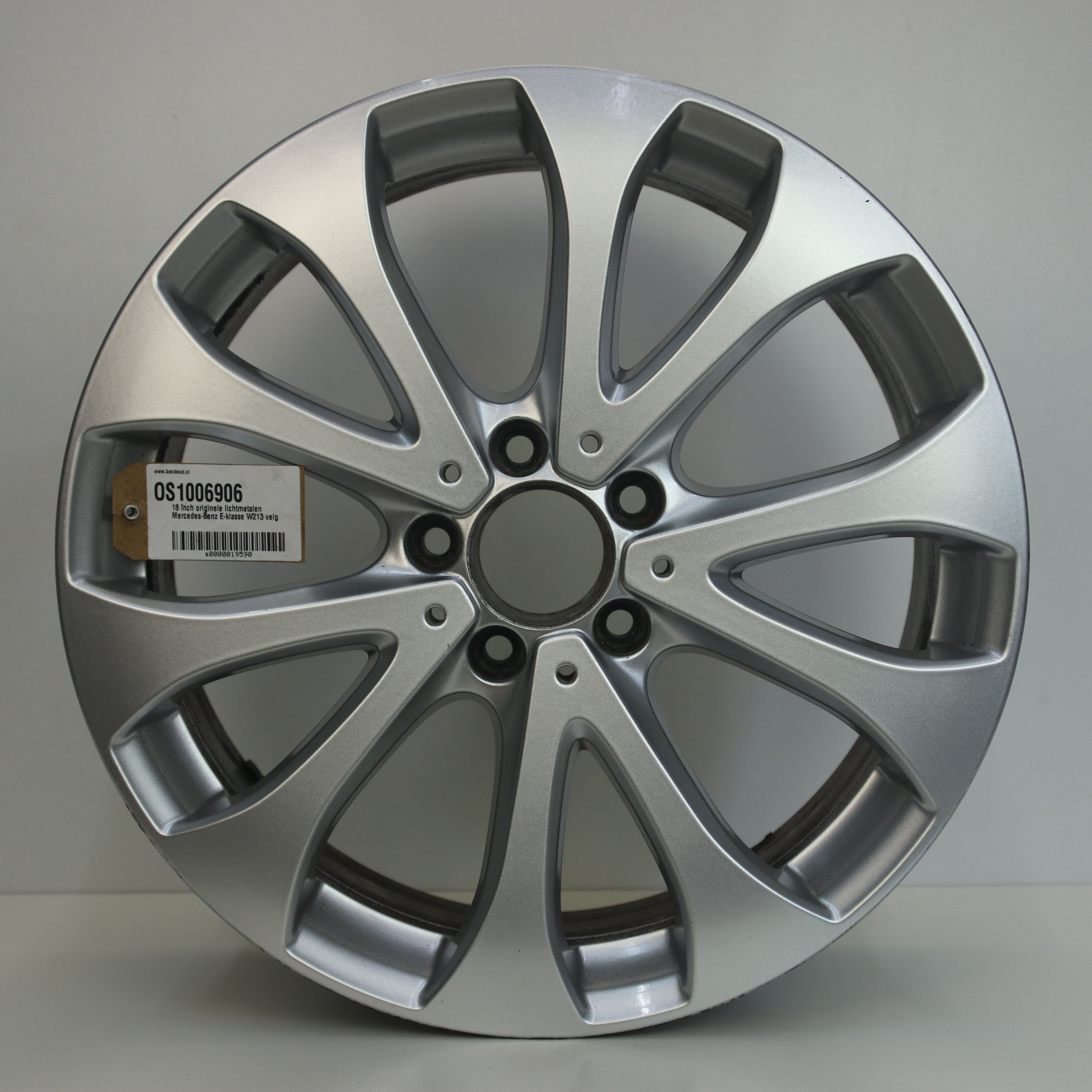 OS1006906 18 inch originele lichtmetalen Mercedes-Benz E-klasse W213 velg 8.00X18 5X112 ET43.0 NB66.60 Zilver