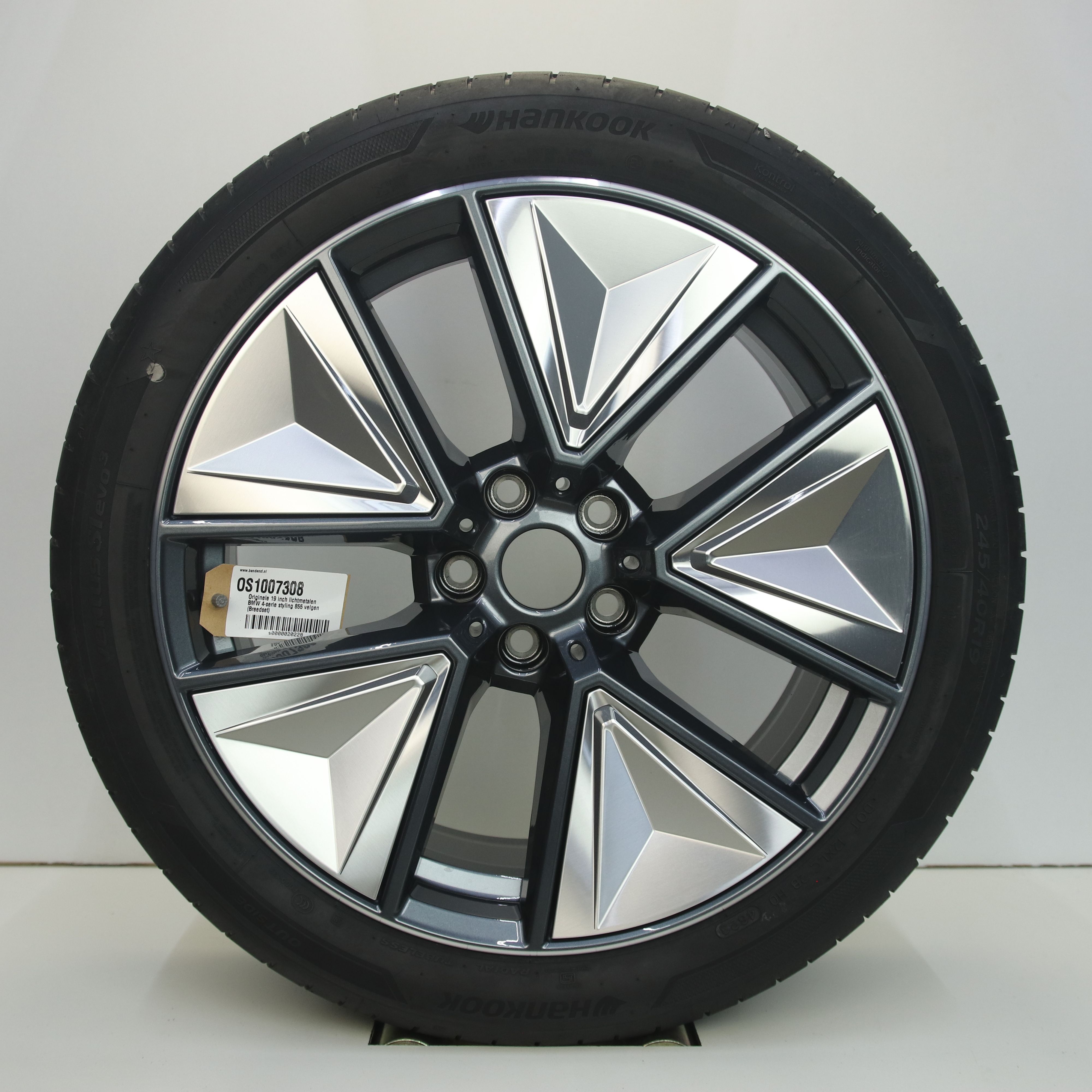 OS1007308 Originele 19 inch lichtmetalen BMW 4-serie styling 855 velgen (Breedset) 8.50X19 5X112 ET36.0 NB66.60 Antraciet Gepolijst