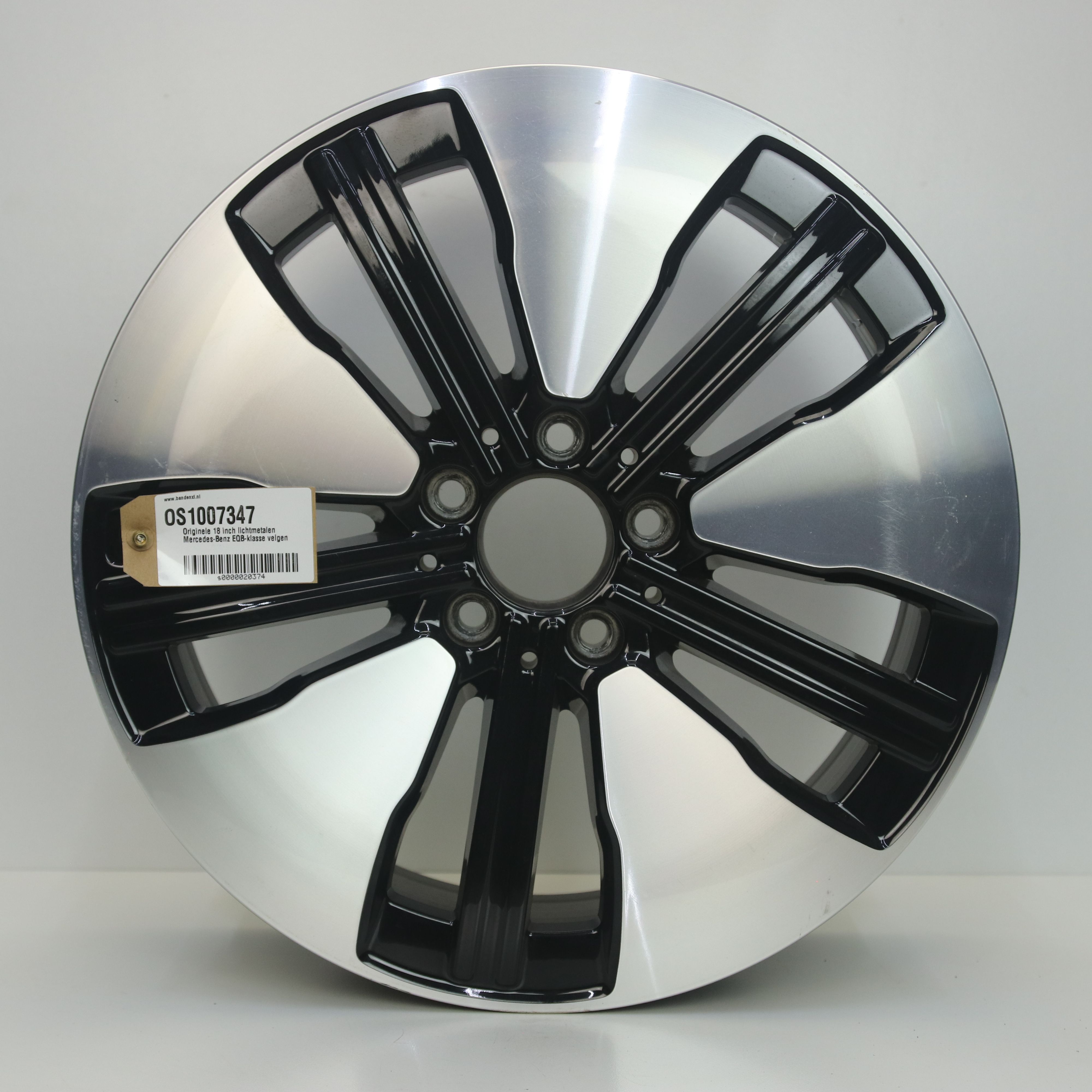 OS1007347 Originele 18 inch lichtmetalen Mercedes-Benz EQB-klasse velgen 7.50X18 5X112 ET53.5 NB66.60 Zwart gepolijst