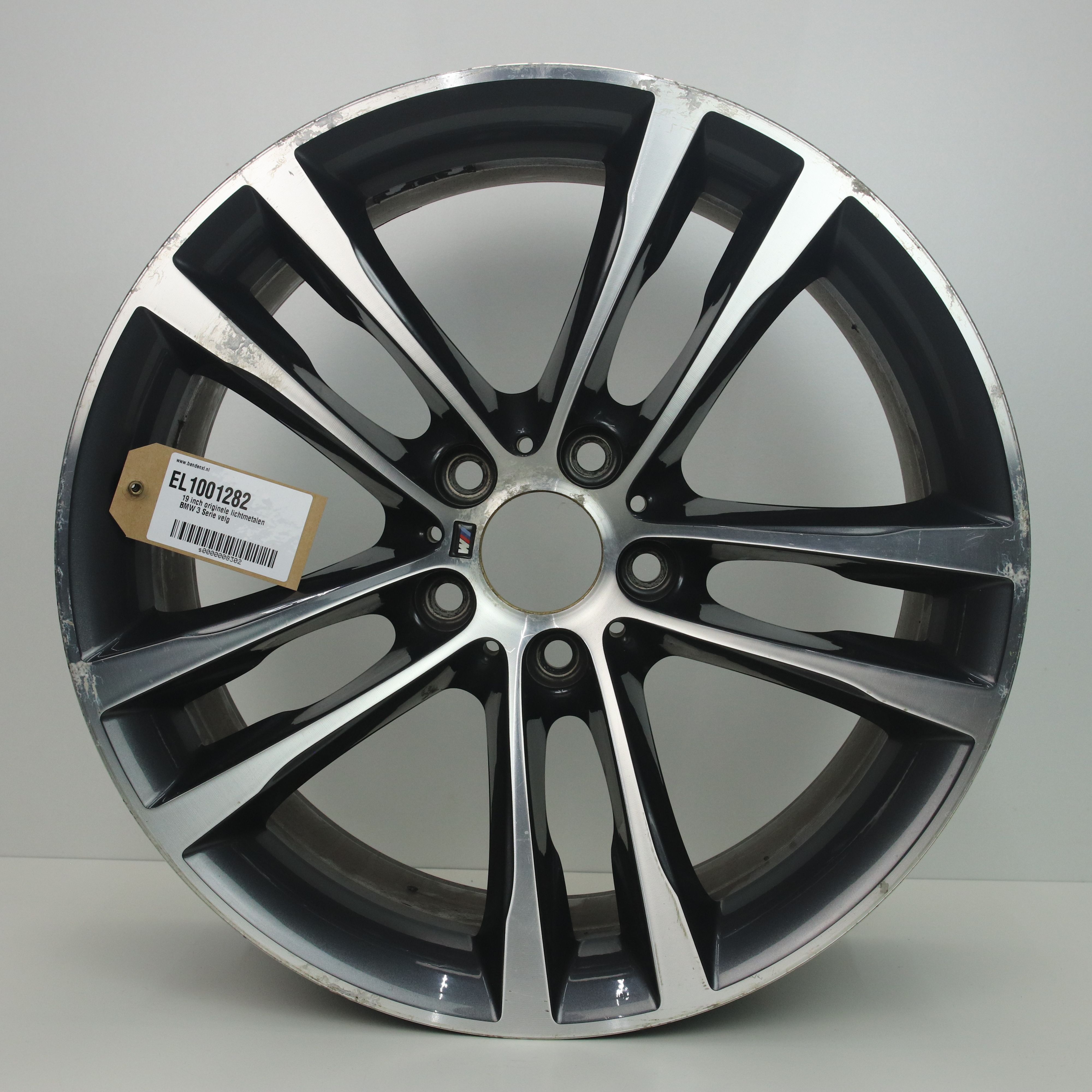 EL1001282 19 inch originele lichtmetalen BMW 3 Serie velg 9.00X19 2X120 ET42.0 NB72.60 Antraciet Gepolijst