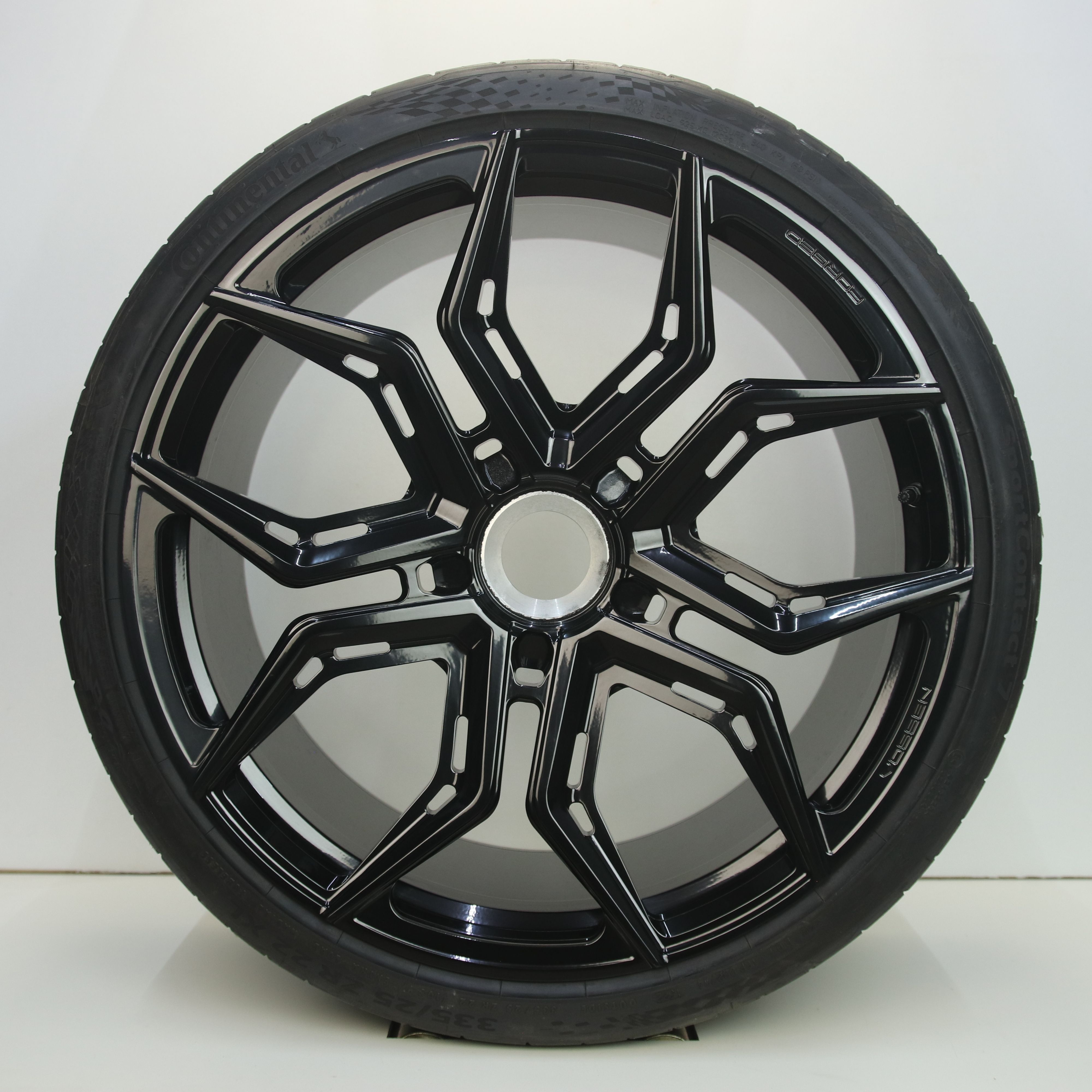 OS1007611 Set 21/22 inch lichtmetalen Vossen EVO-3R centerlock velgen geschikt voor Porsche 911 Targa 4 GTS (breedset) 9.00X21 0X0 ET42.0 NB71.60 Zwart