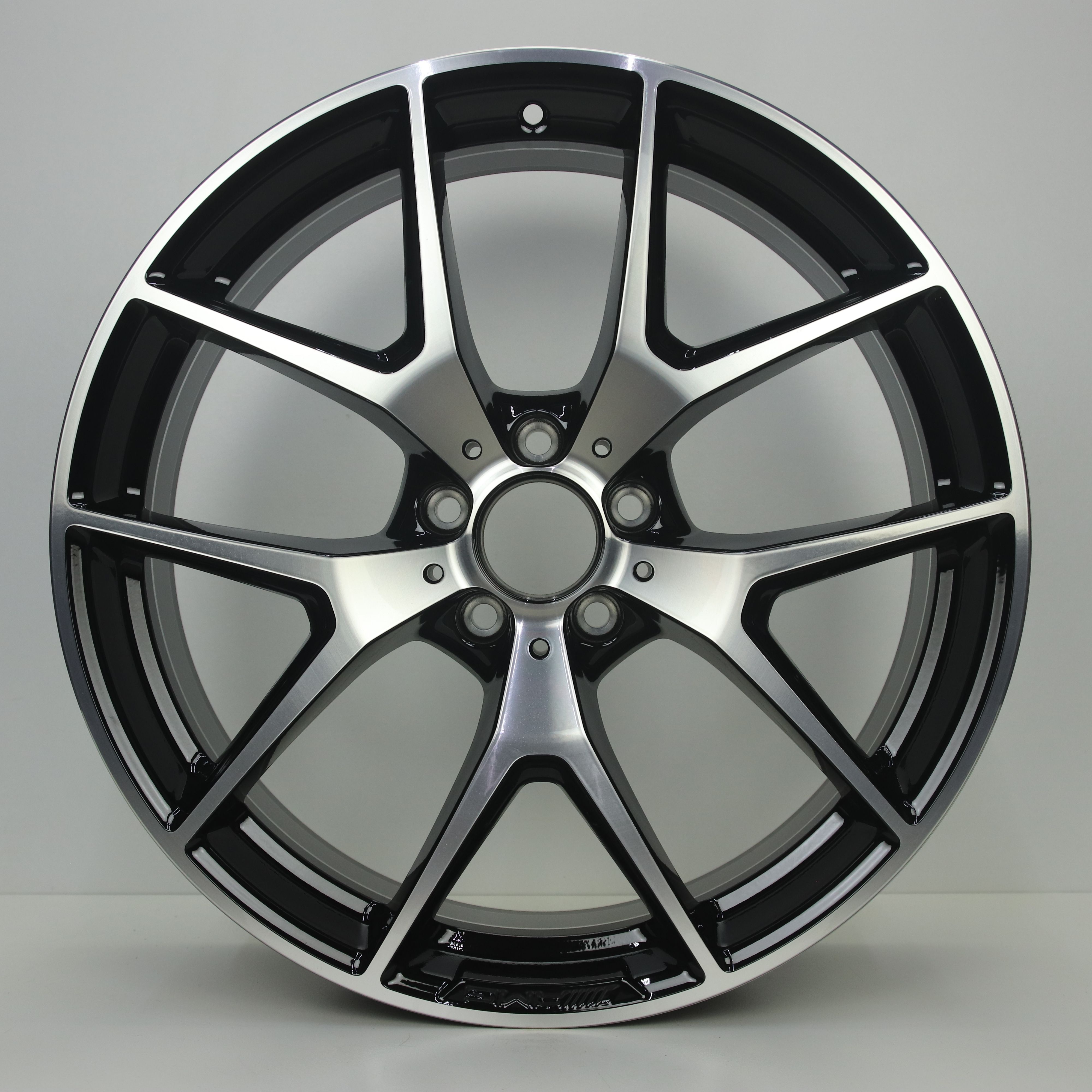 OS1007711 Originele 20 inch lichtmetalen Mercedes-Benz GLC-klasse 43 AMG coupe (Breedset) 8.50X20 5X112 ET40.0 NB66.60 Zwart gepolijst