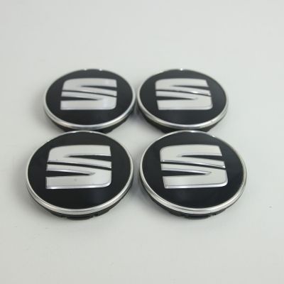 Naafkappen set OEM Seat (Mat zwart) 5F0601171