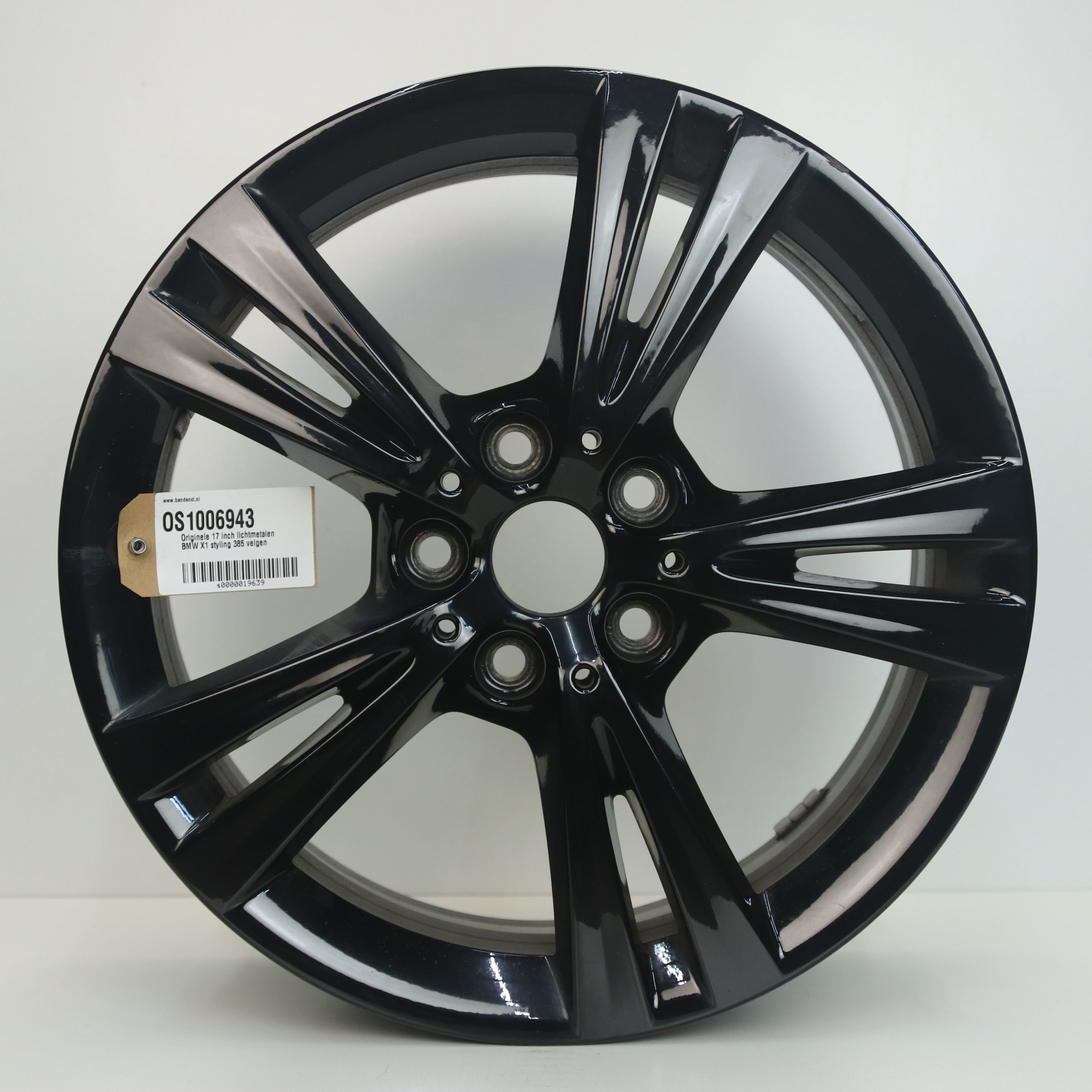OS1006943 Originele 17 inch lichtmetalen BMW X1 styling 385 velgen 7.50X17 5X112 ET52.0 NB66.60 Zwart