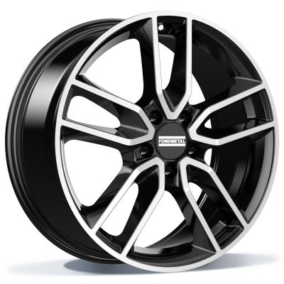 Fondmetal KOROS (FMI06) 8.00X18 5X120 ET37.0 NB67.10 EXT5_120S GLOSSY BLACK MACHINED