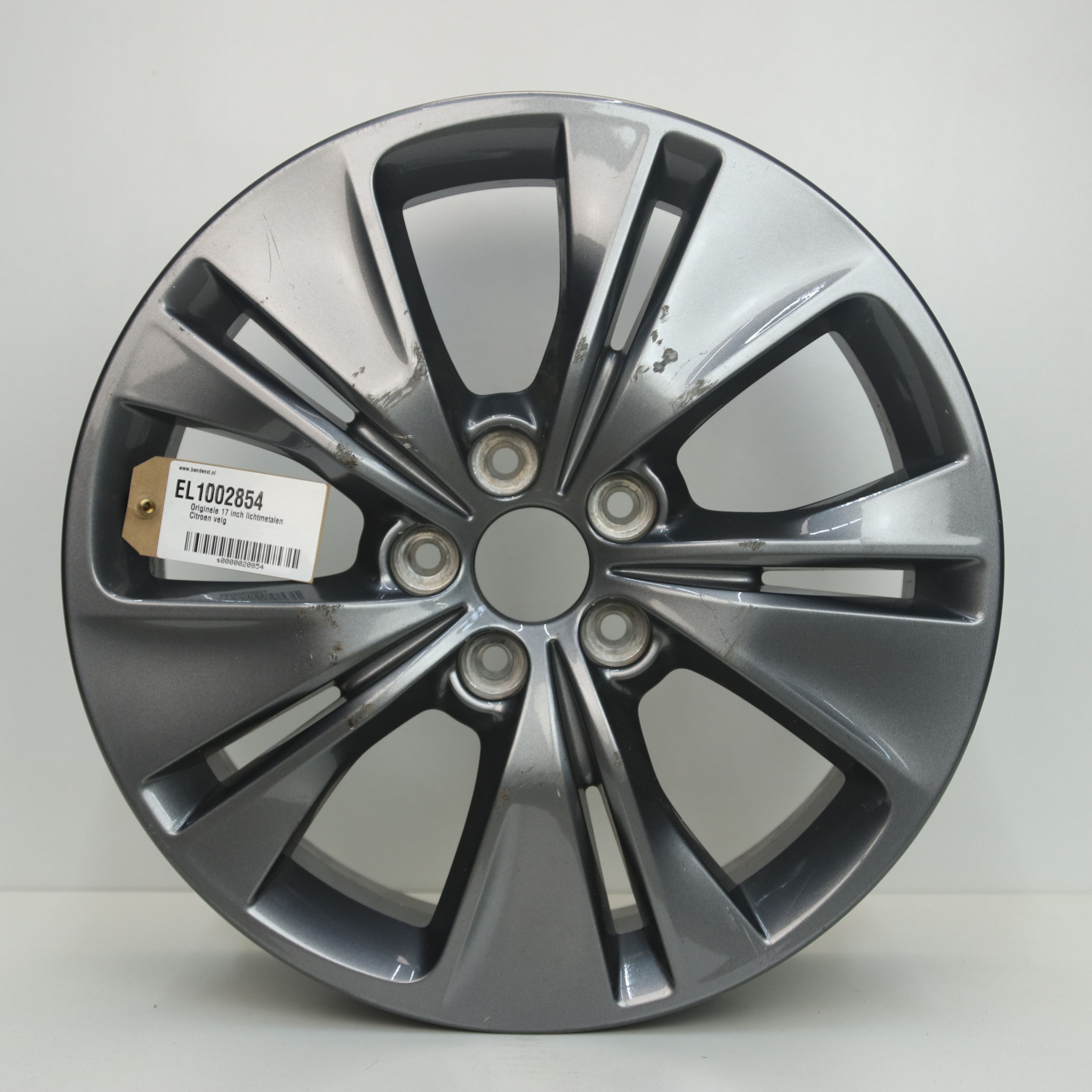 EL1002854 Originele 17 inch lichtmetalen Citroen velg 7.00X17 5X108 ET50.0 NB65.10 Antraciet