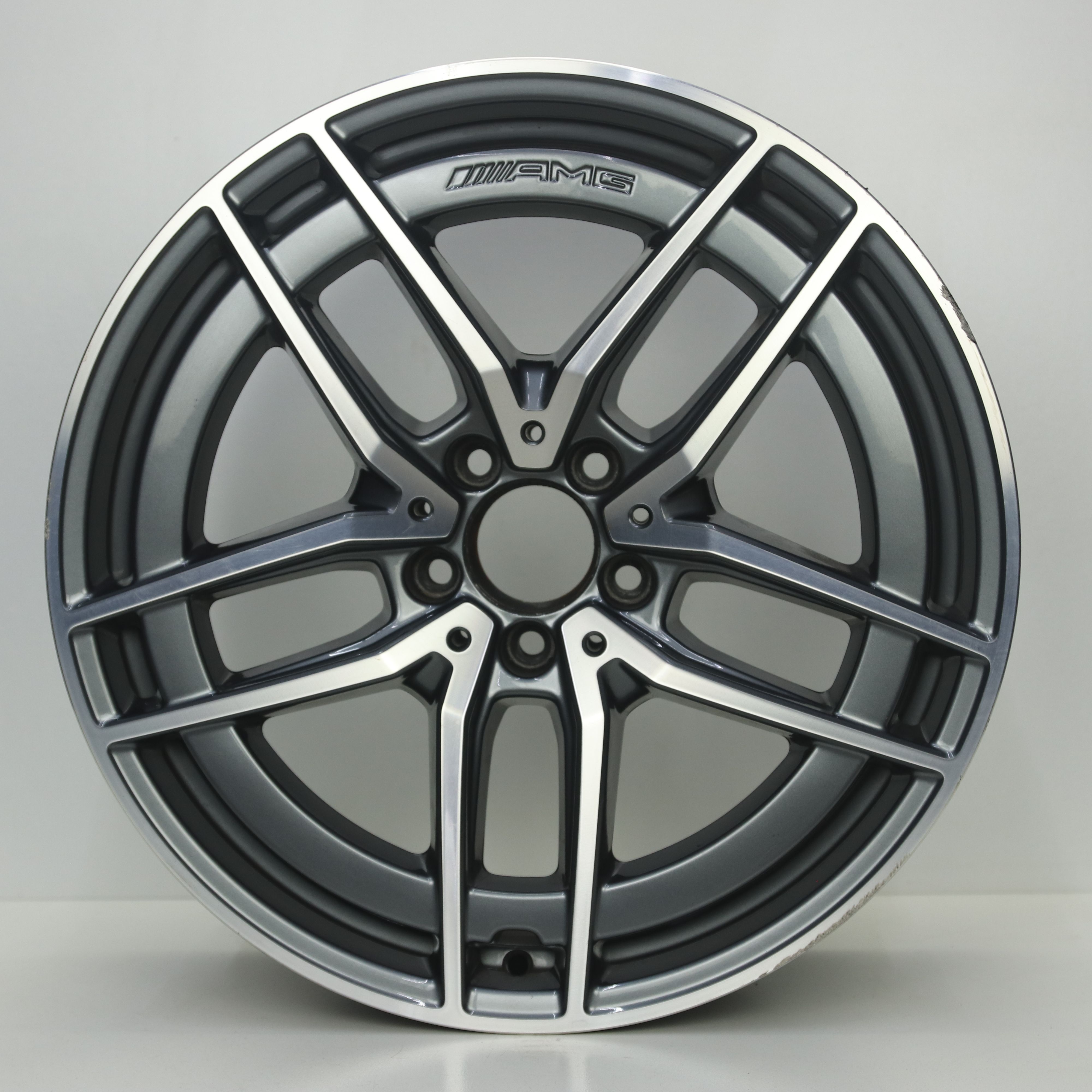 OS1007661 Originele 19 inch lichtmetalen Mercedes-Benz E-klasse AMG velgen (Breedset) 8.00X19 5X112 ET20.0 NB66.60 Antraciet Gepolijst