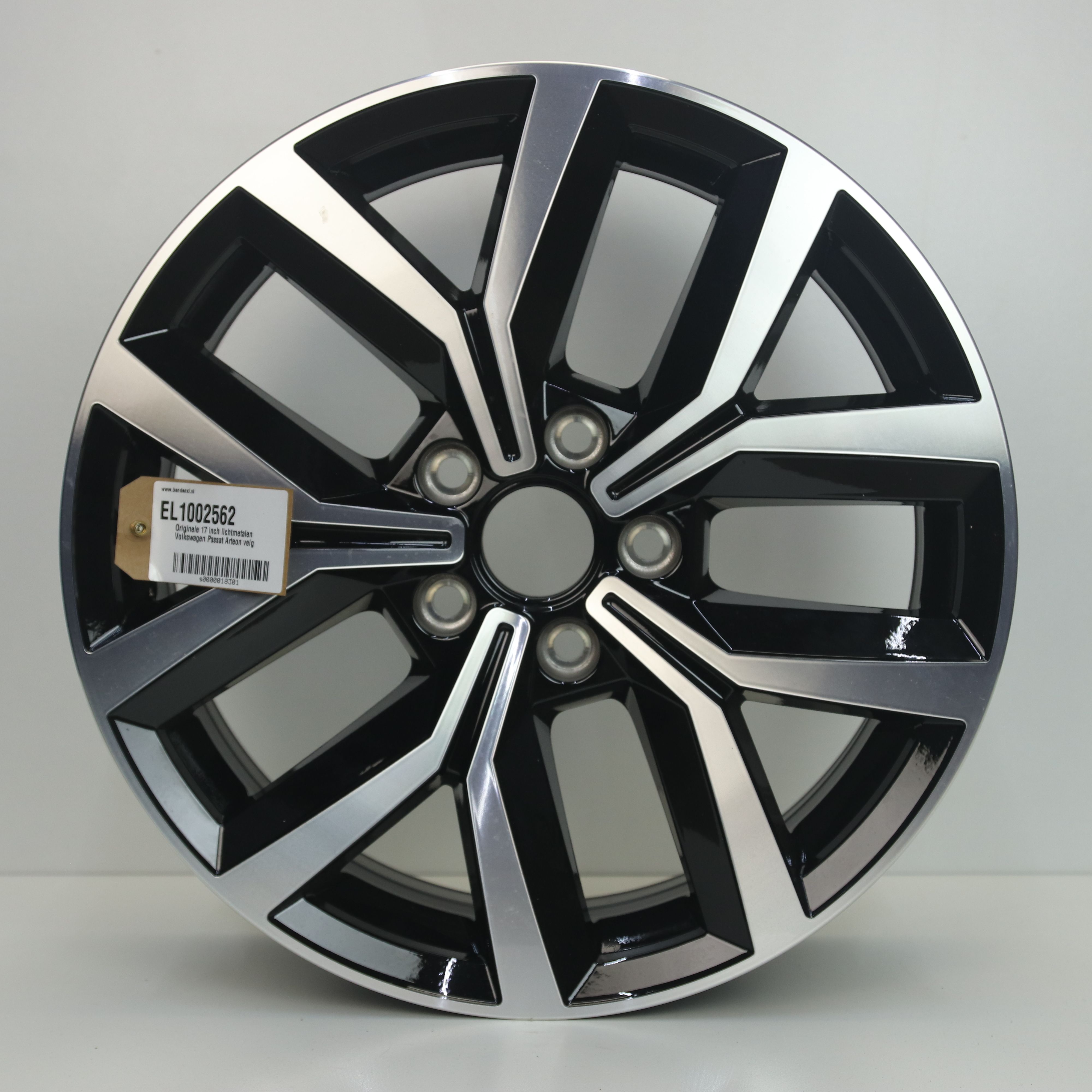 EL1002562 Originele 17 inch lichtmetalen Volkswagen Passat Arteon velg 7.00X17 5X112 ET40.0 NB57.10 Zwart gepolijst