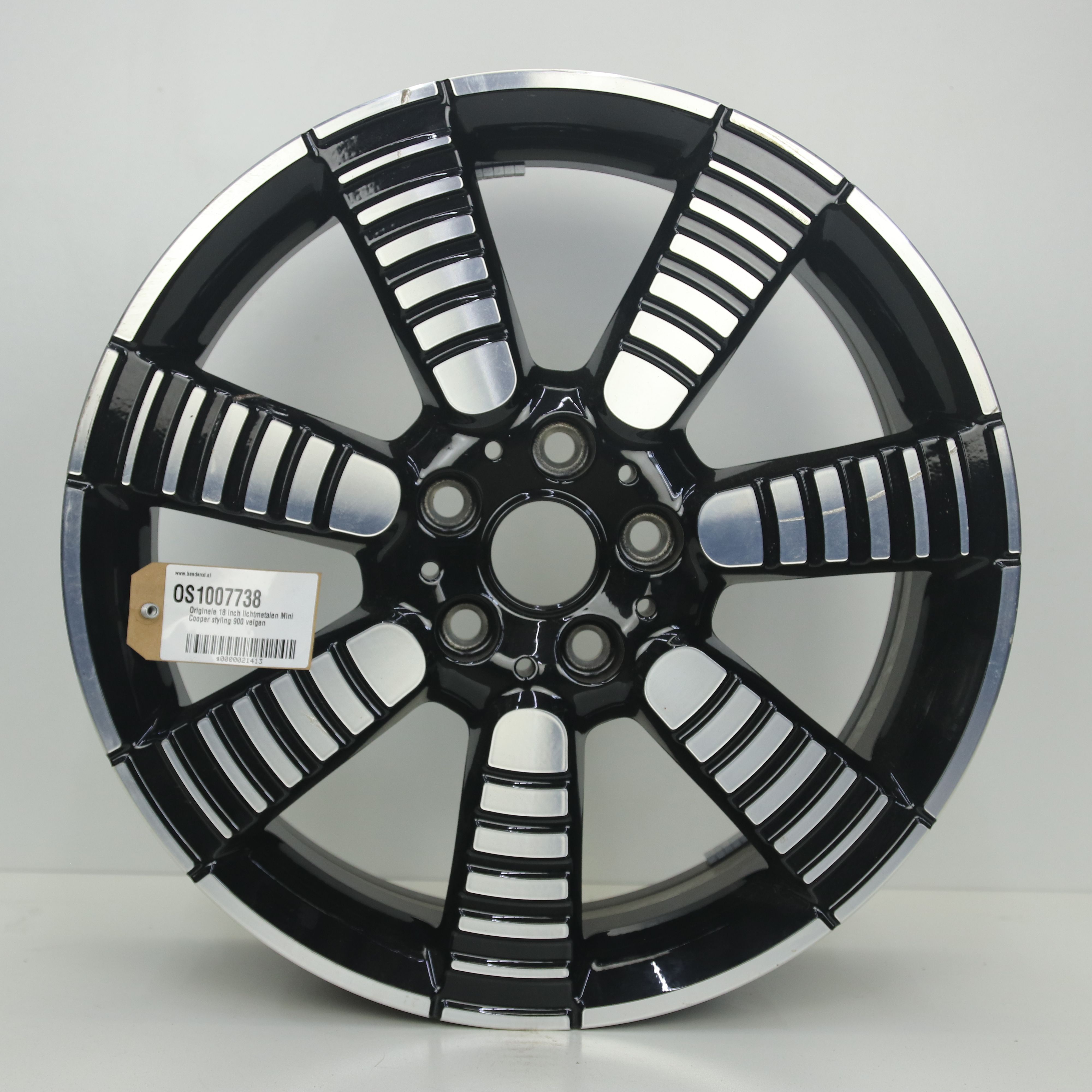 OS1007738 Originele 18 inch lichtmetalen Mini Cooper styling 900 velgen 7.00X18 5X112 ET54.0 NB66.60 Zwart gepolijst