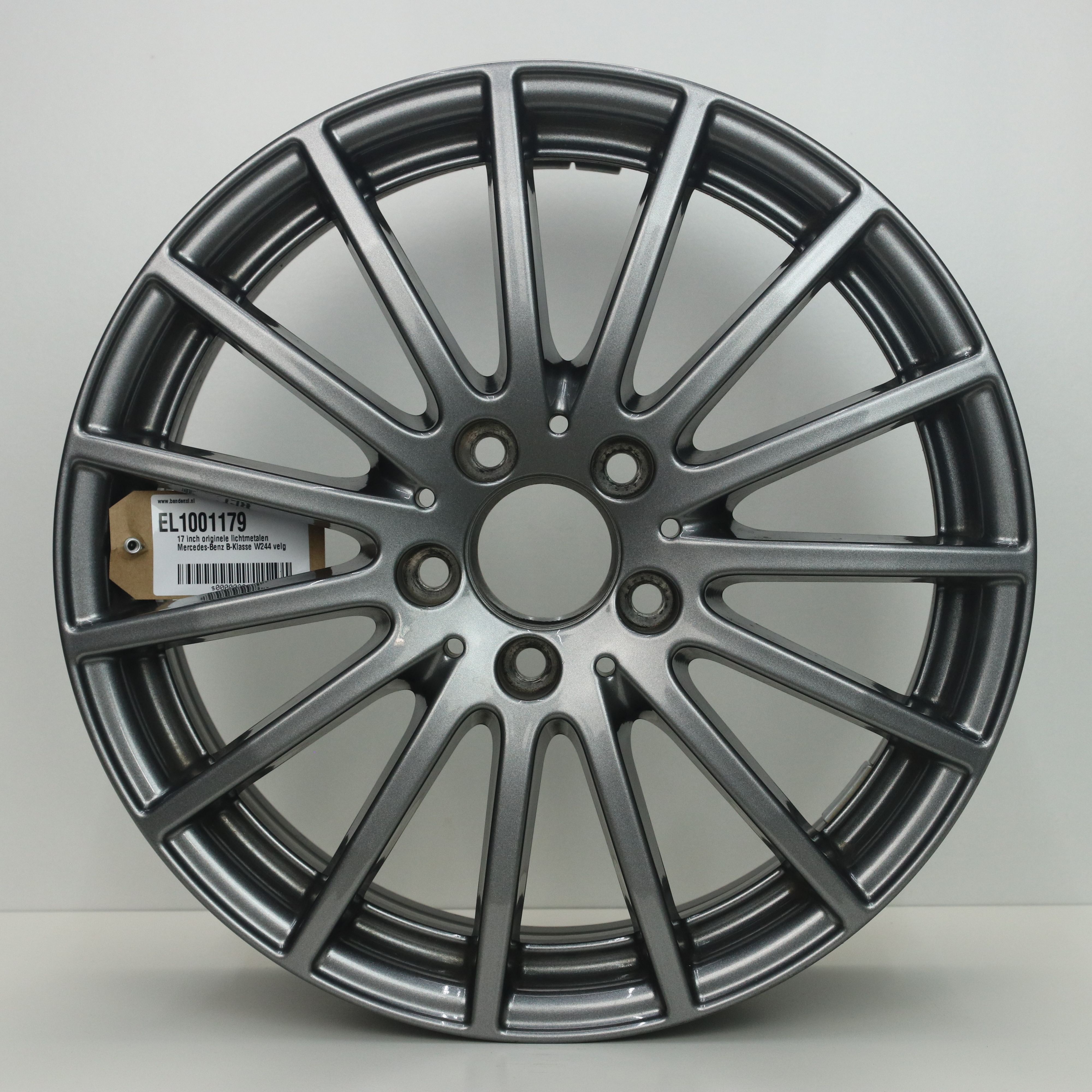 EL1001179 17 inch originele lichtmetalen Mercedes-Benz B-Klasse W244 velg 7.00X17 5X112 ET48.0 NB66.60 Antraciet