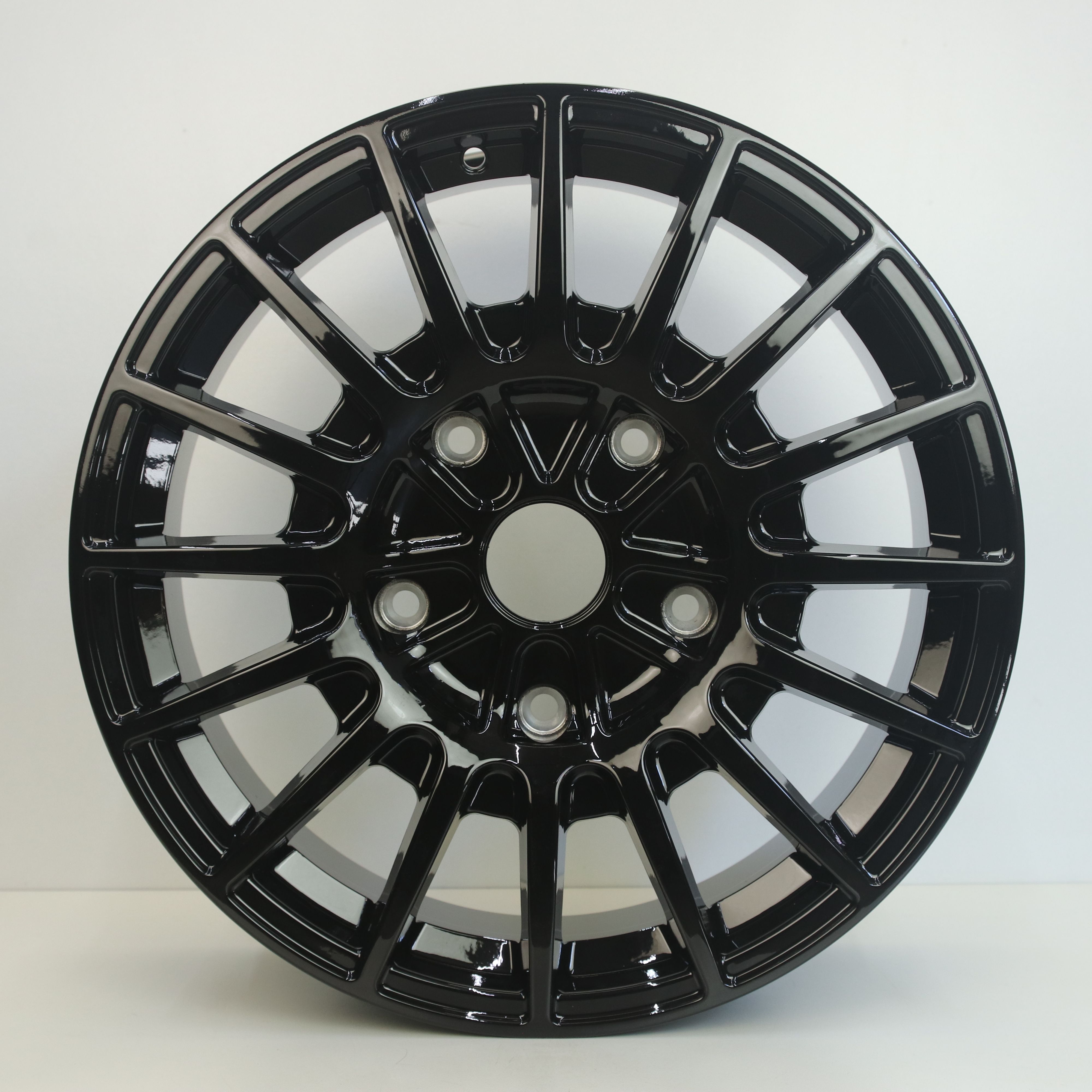 OS1007160 Set 18 inch lichtmetalen universele velgen geschikt voor Ford Transit (custom) 8.00X18 5X160 ET50.0 NB65.10 Zwart