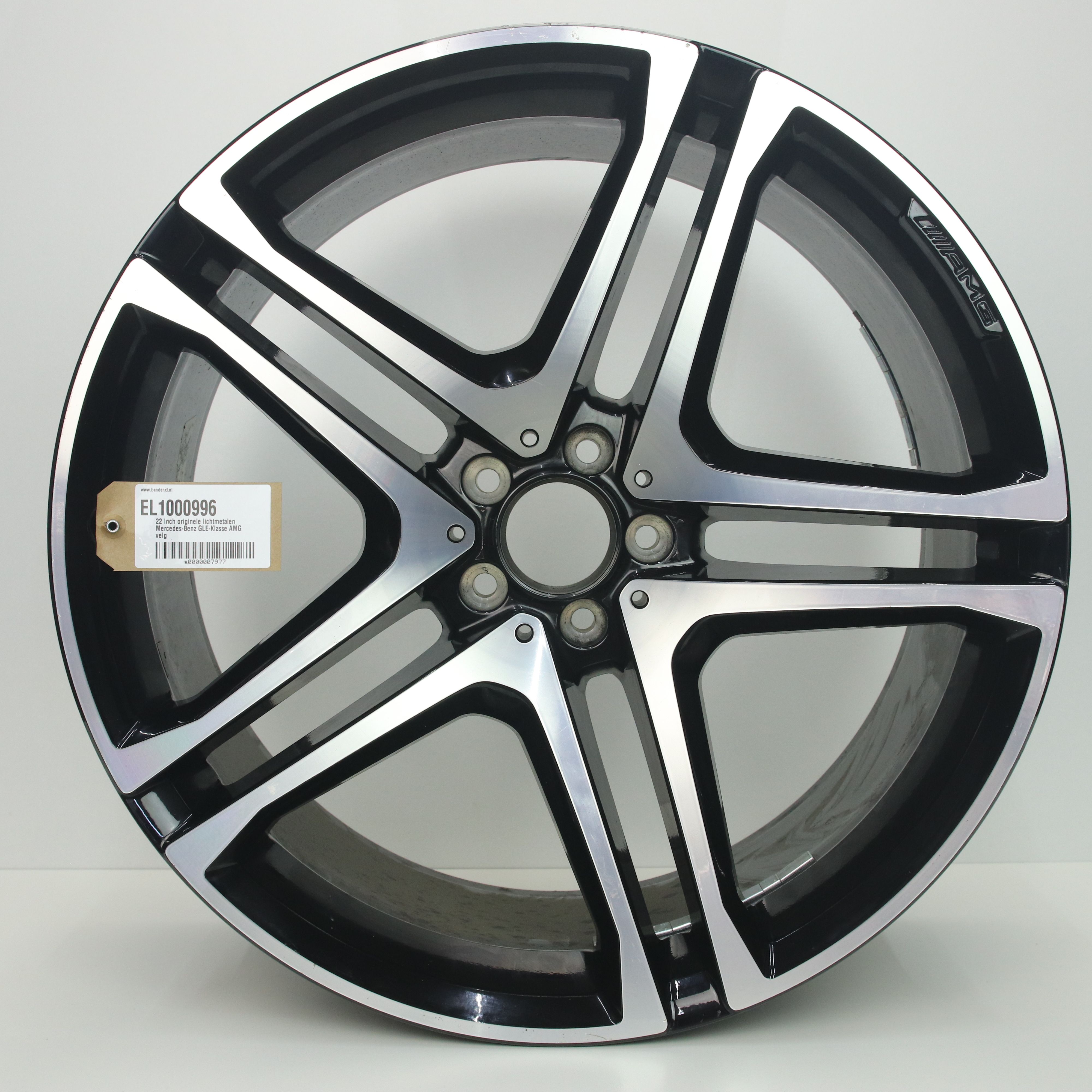EL1000996 22 inch originele lichtmetalen Mercedes-Benz GLE-Klasse AMG velg 11.00X22 5X112 ET40.0 NB66.60 Zwart gepolijst