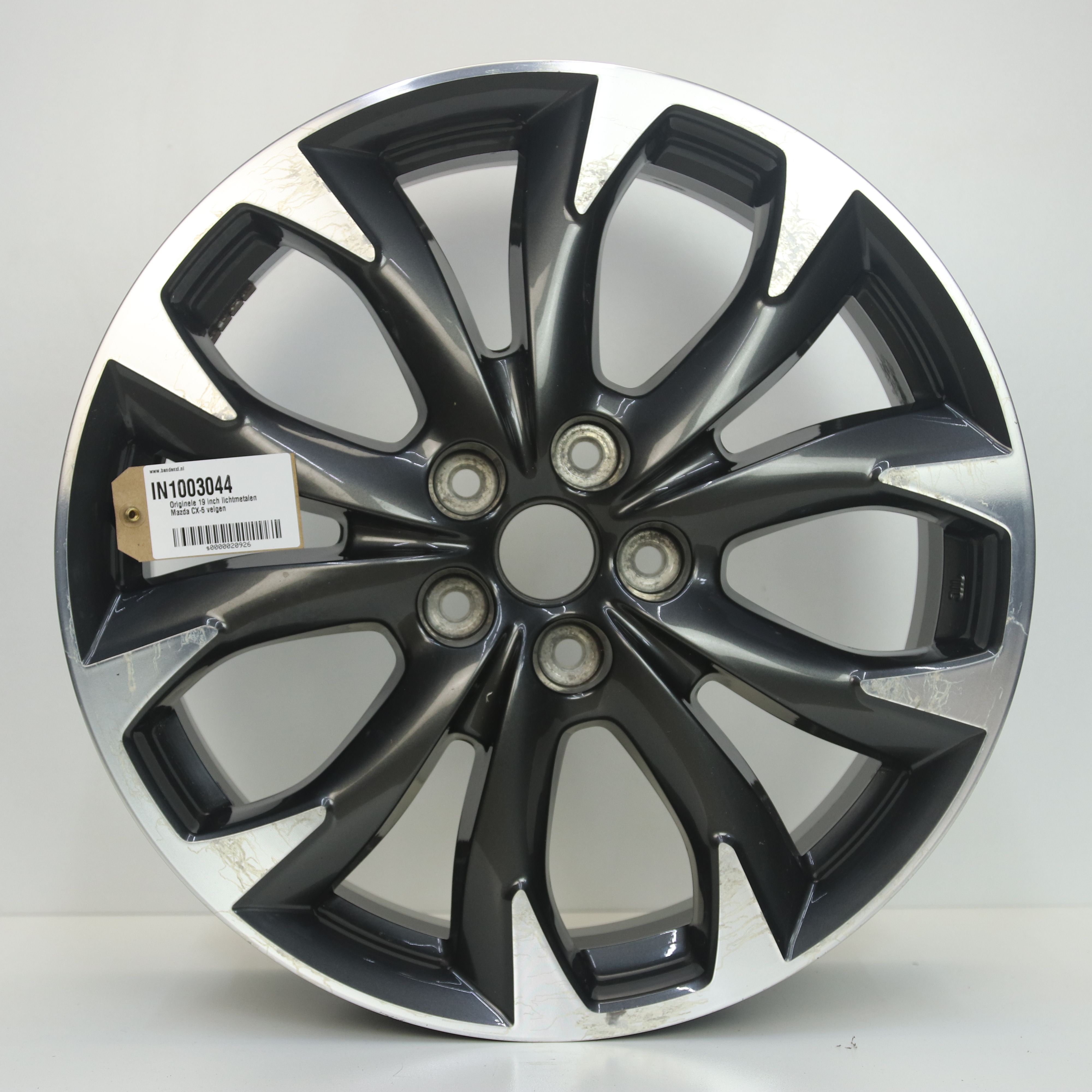 IN1003044 Originele 19 inch lichtmetalen Mazda CX-5 velgen 7.00X19 5X114.3 ET50.0 NB67.10 Antraciet Gepolijst