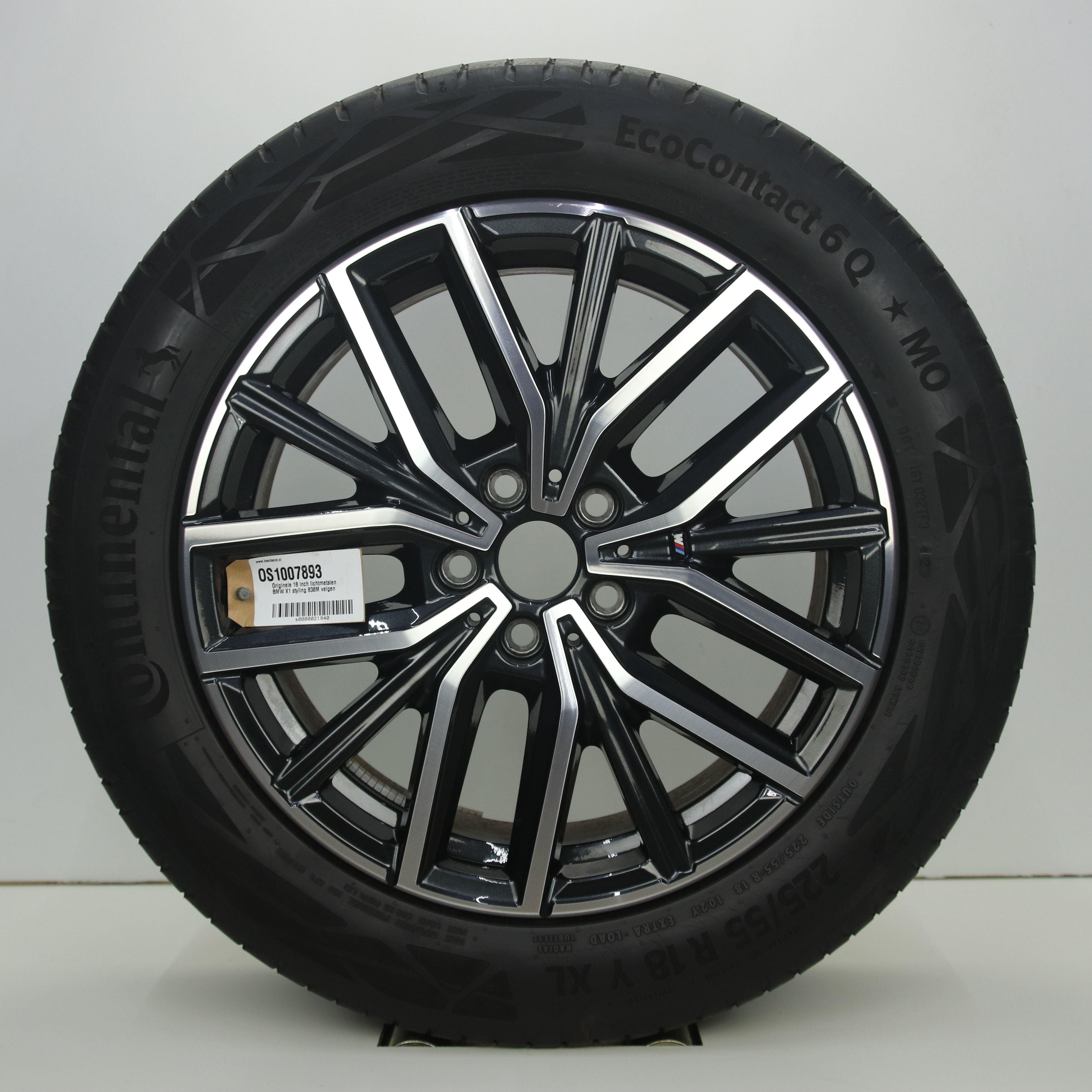 OS1007893 Originele 18 inch lichtmetalen BMW X1 styling 838M velgen 7.50X18 5X112 ET50.0 NB66.60 Antraciet gepolijst