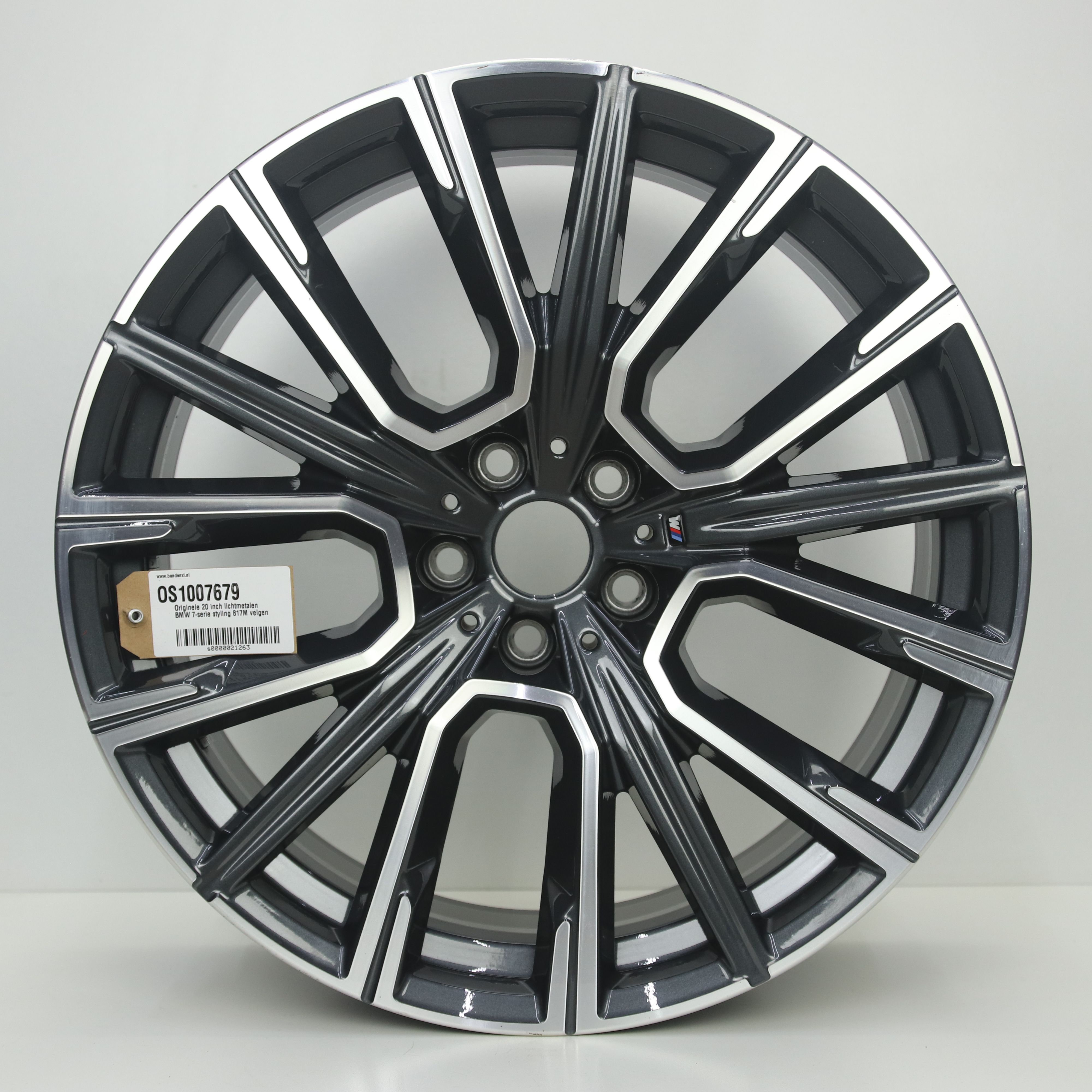OS1007679 Originele 20 inch lichtmetalen BMW 7-serie styling 817M velgen 8.50X20 5X112 ET25.0 NB66.60 Antraciet gepolijst