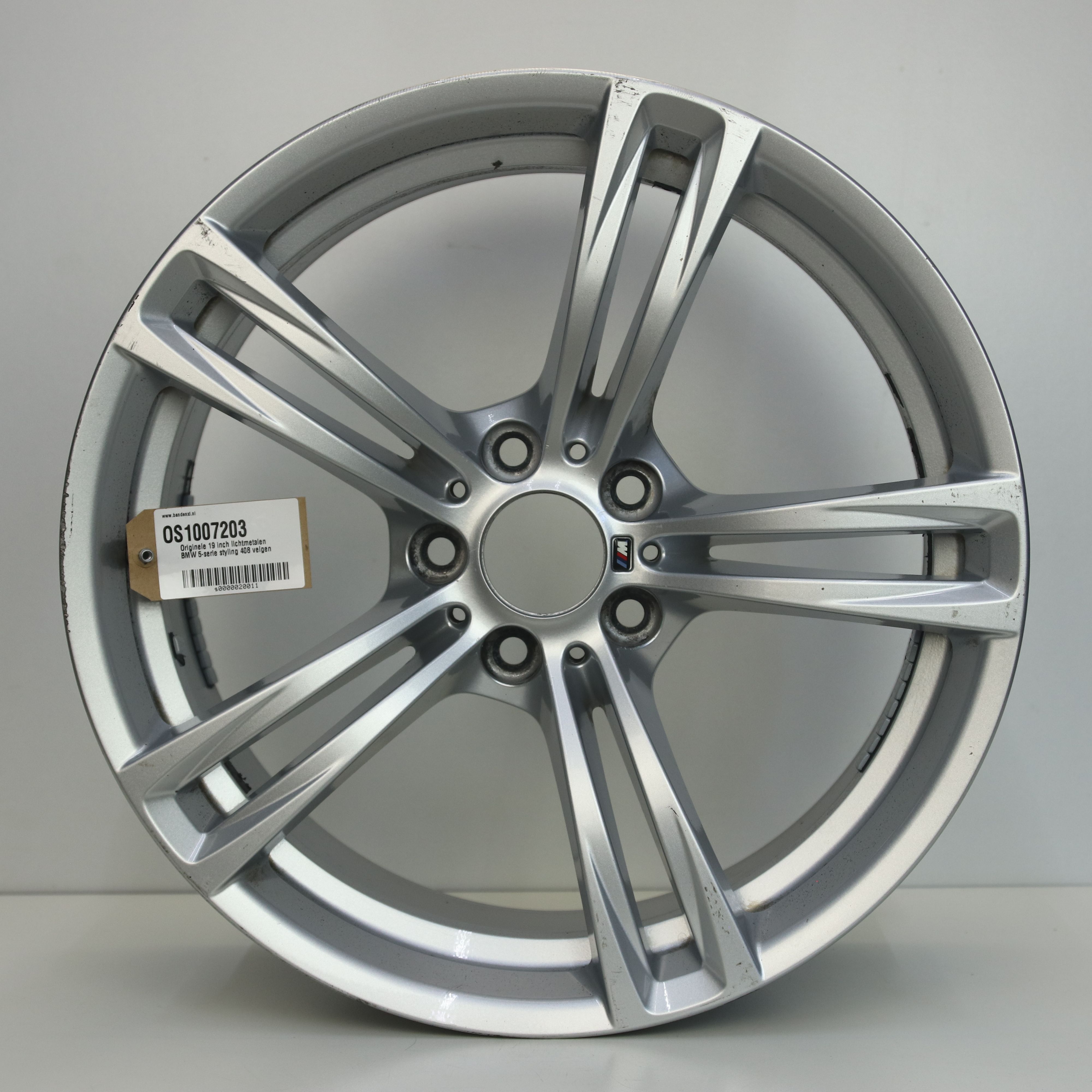 OS1007203 Originele 19 inch lichtmetalen BMW 5-serie styling 408 velgen 9.00X19 5X120 ET32.0 NB72.50 Zilver
