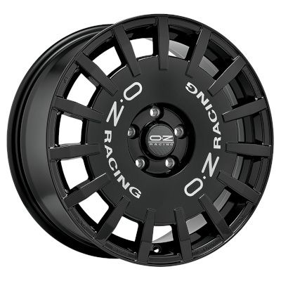 OZ Racing RALLY RACING 7.00X17 5X114.3 ET45.0 NB75.00 L-Ring GLOSS BLACK+SIL.LET.