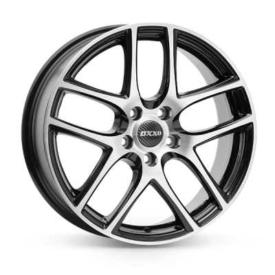 Oxxo VAPOR POLISHED 6.50X16 4X108 ET38.0 NB67.10 BLACK / POLISHED (BKF)