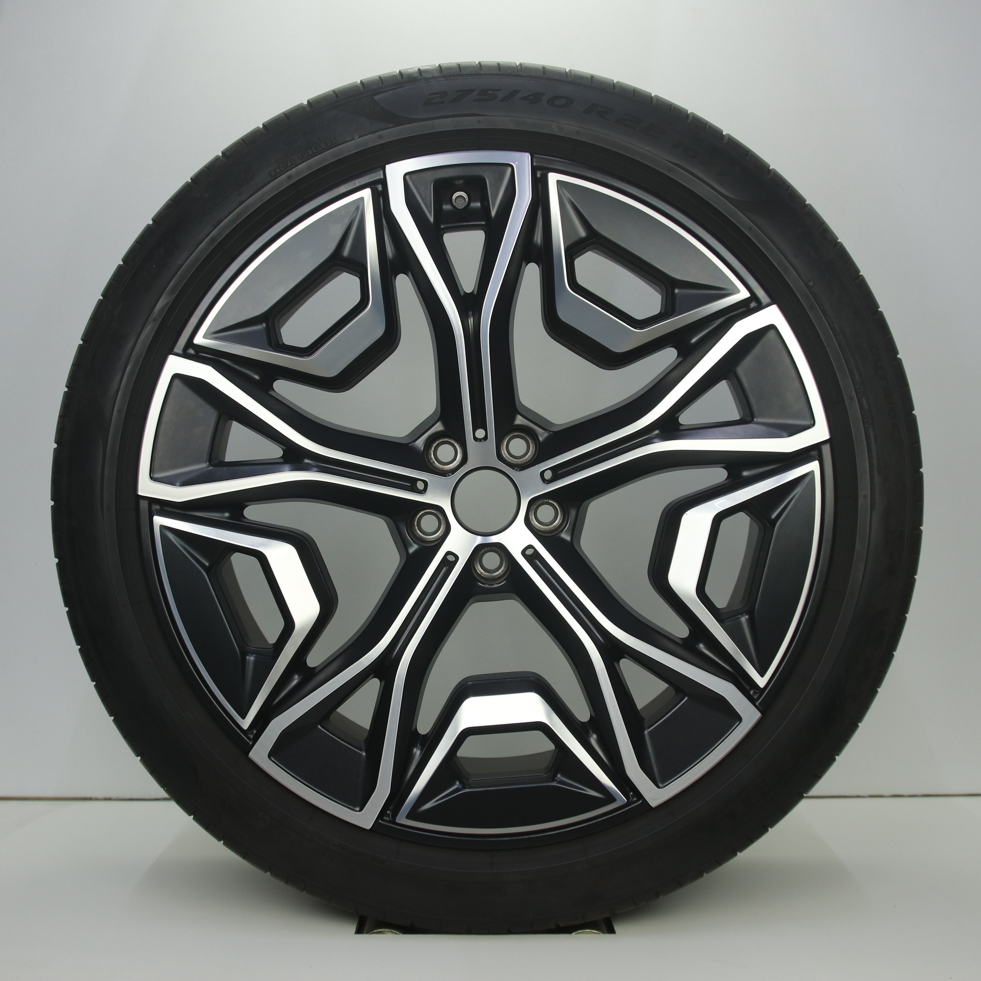 OS1007680 Originele 22 inch lichtmetalen BMW iX i20 styling 1021 velgen 9.50X22 5X112 ET37.0 NB66.60 Mat zwart gepolijst