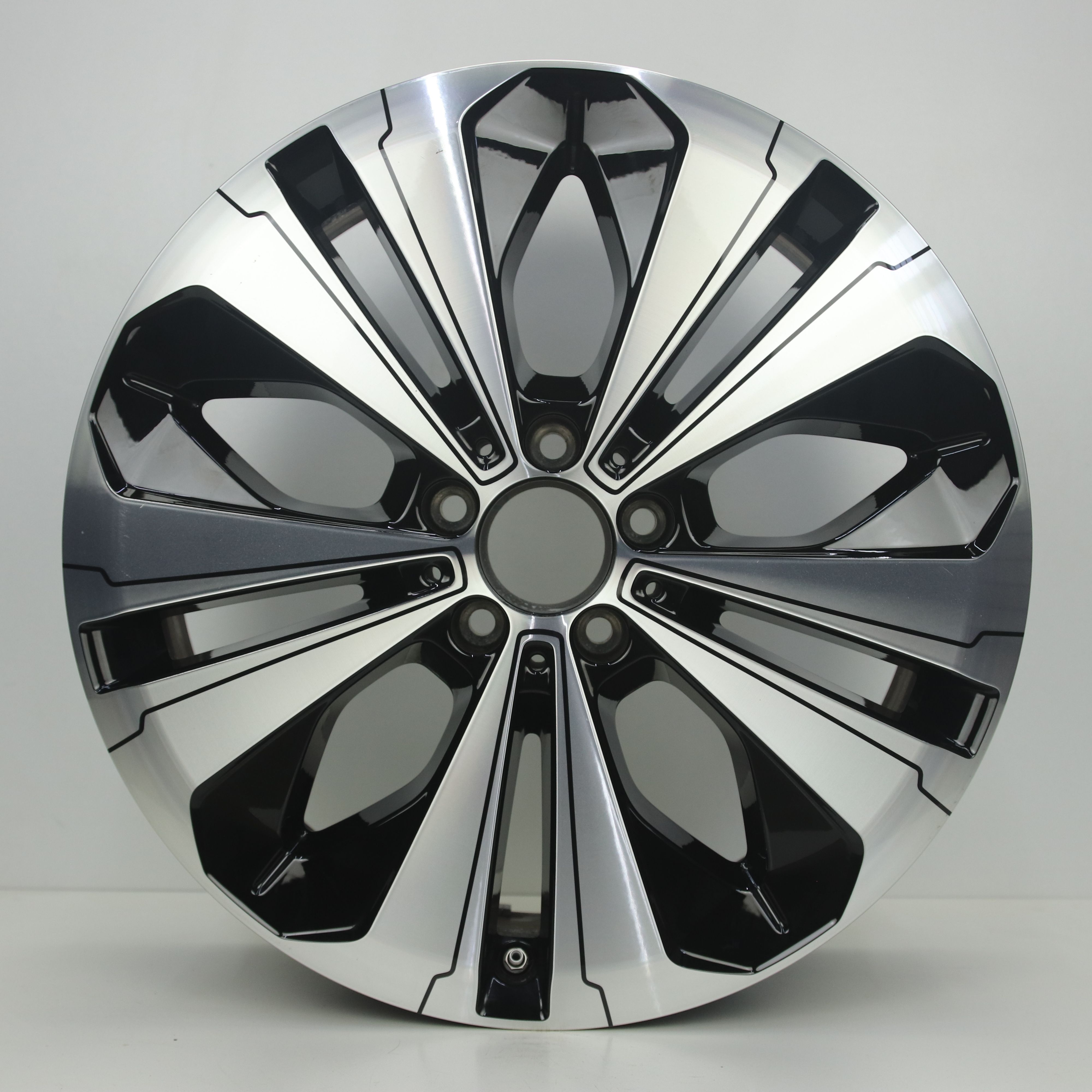 OS1007776 Originele 19 inch lichtmetalen Mercedes-Benz EQC-klasse velgen 8.00X19 5X112 ET34.0 NB66.60 Zwart gepolijst