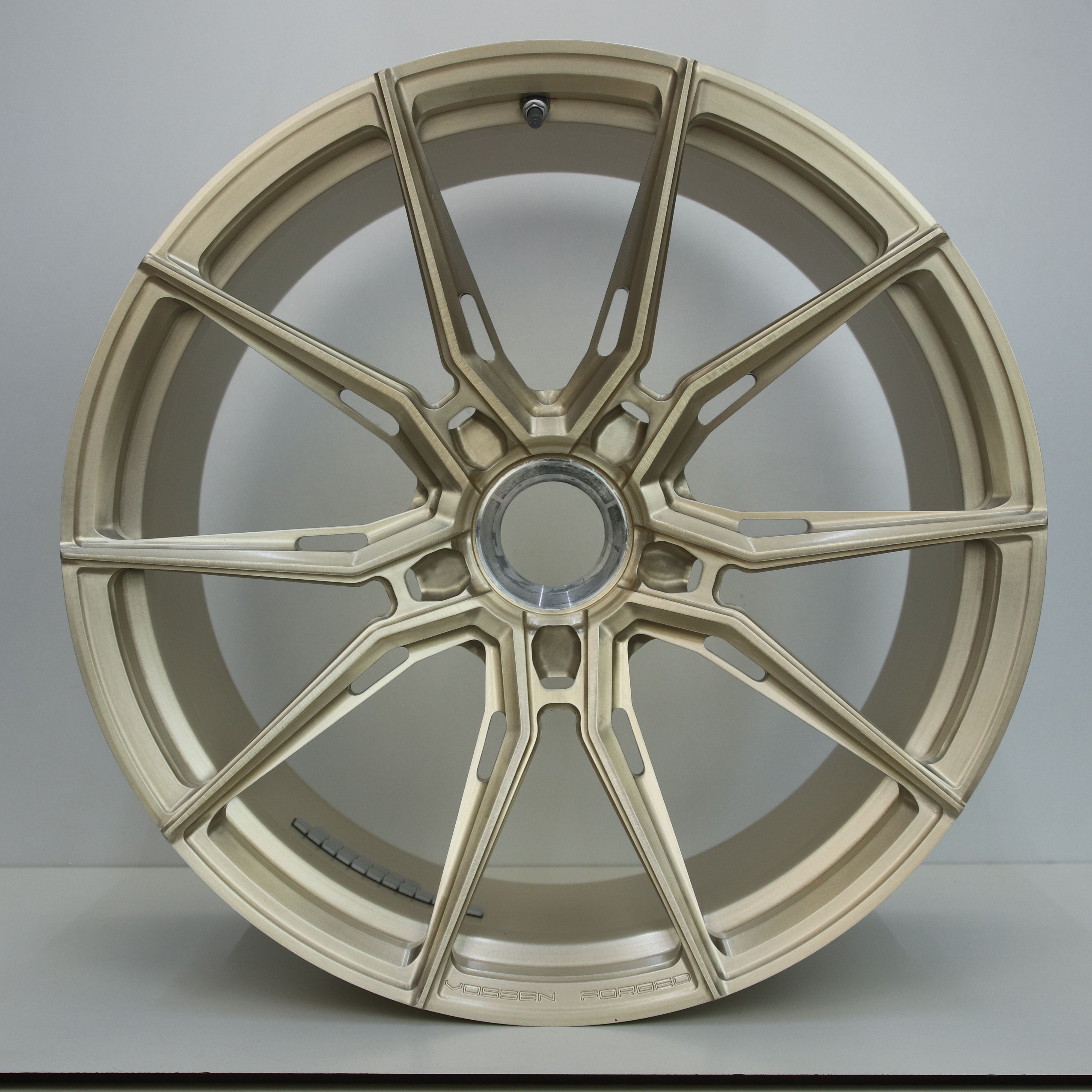 OS1007610 Set 20/21 inch lichtmetalen Vossen EVO-2R centerlock velgen geschikt voor Porsche 911 GT3 (breedset) 9.50X20 0X0 ET40.0 NB71.60 Platima gold