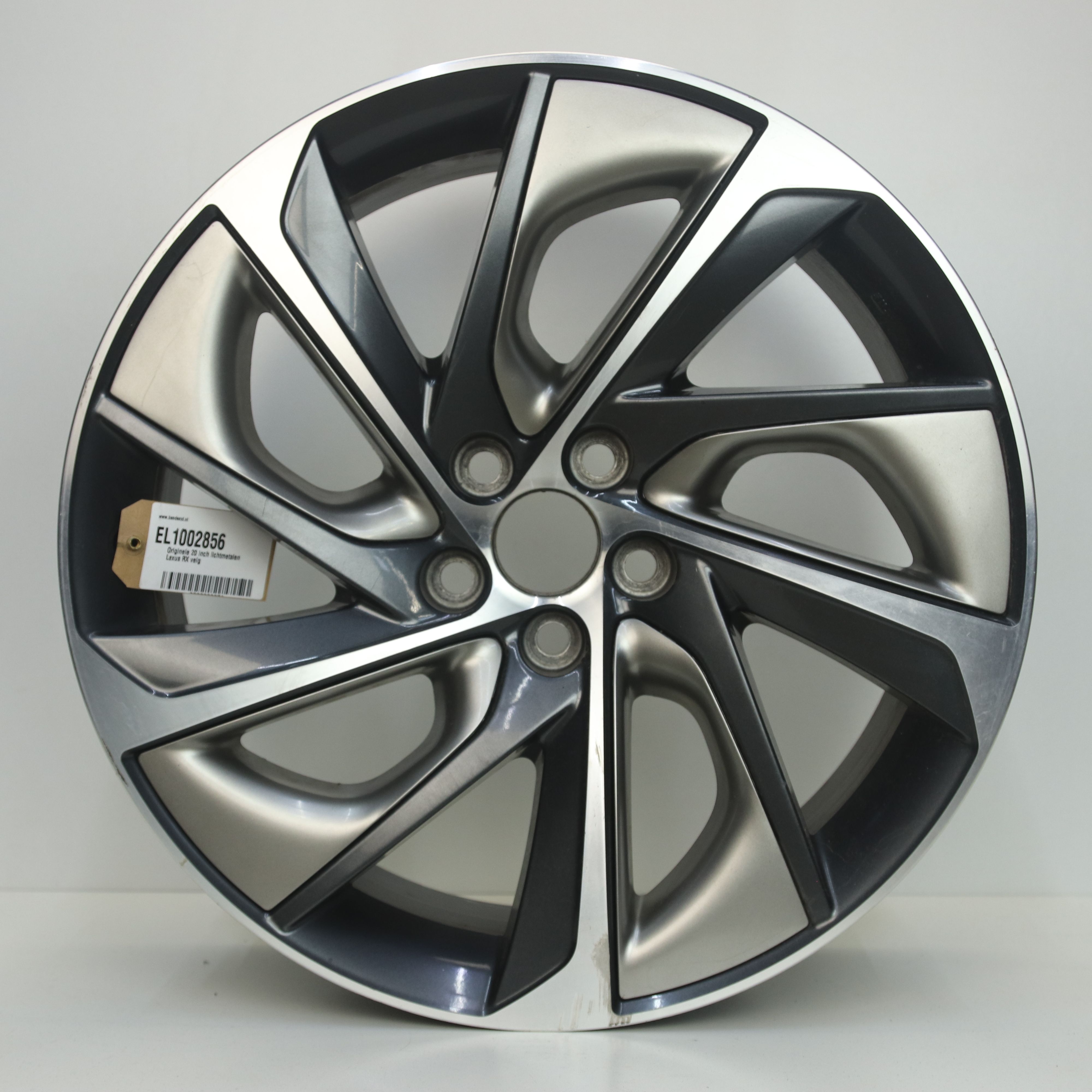 EL1002856 Originele 20 inch lichtmetalen Lexus RX velg 8.00X20 5X114.3 ET30.0 NB60.10 Antraciet Gepolijst