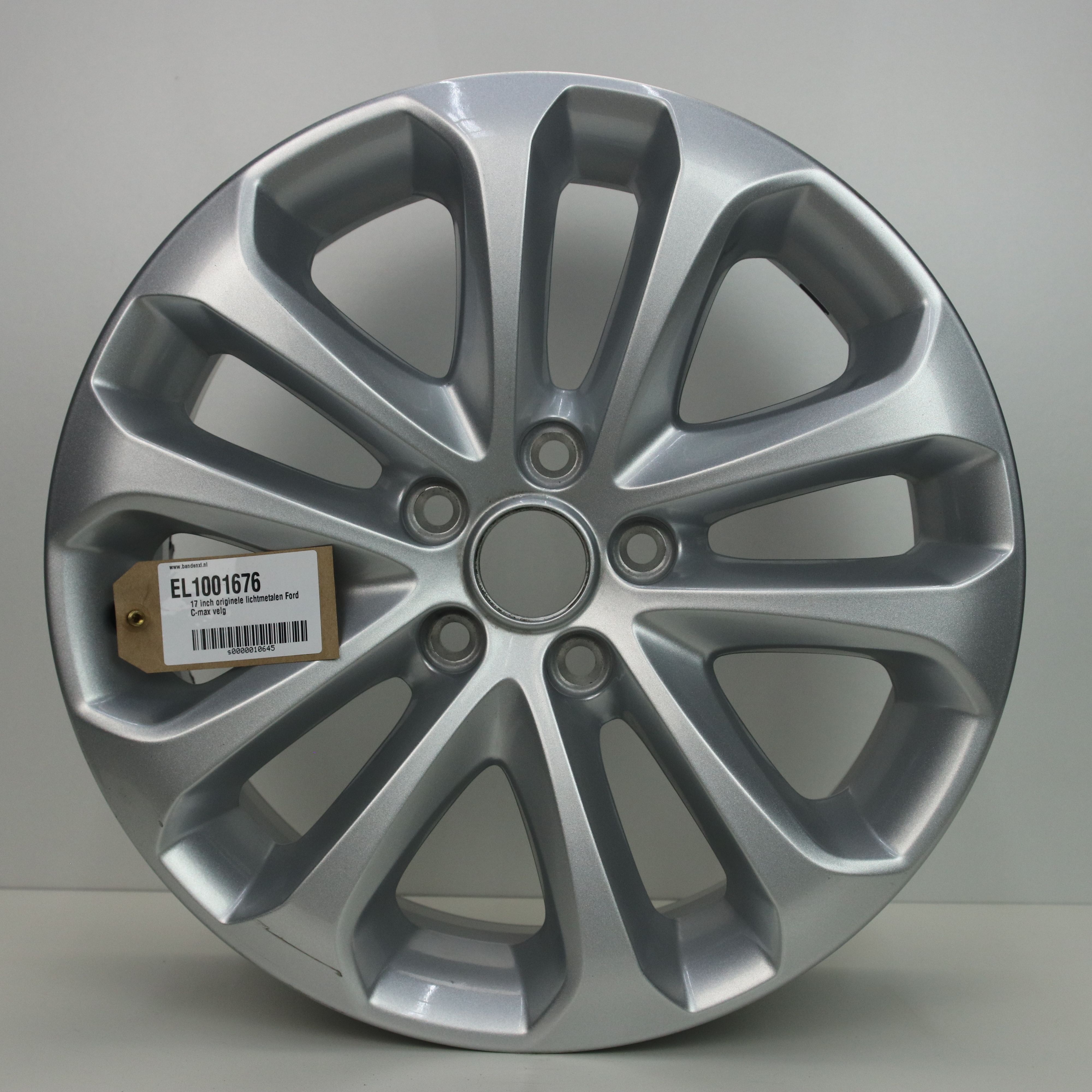 EL1001676 17 inch originele lichtmetalen Ford C-max velg 7.00X17 5X108 ET50.0 NB63.40 Zilver