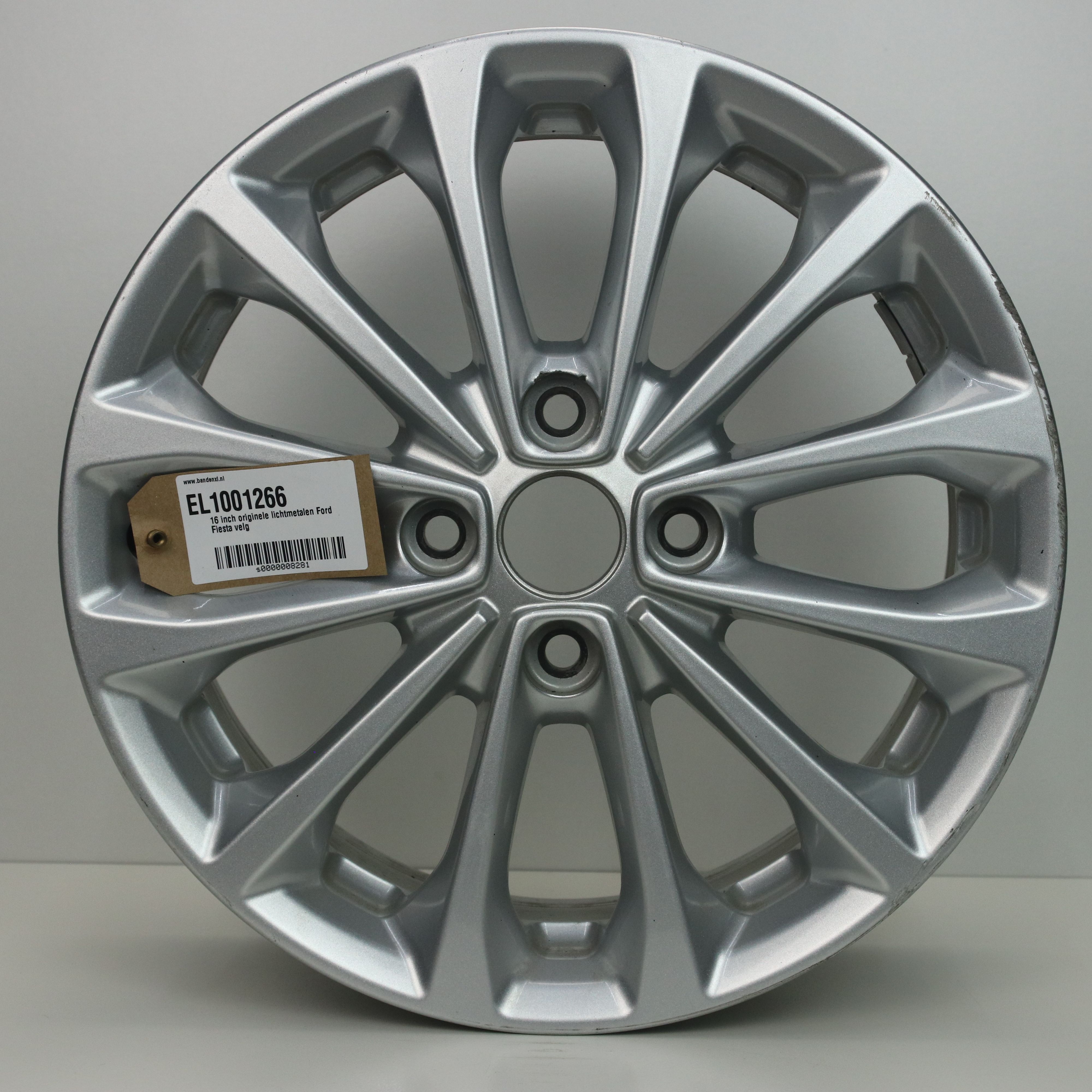 EL1001266 16 inch originele lichtmetalen Ford Fiesta velg 6.50X16 4X108 ET47.5 NB63.40 Zilver