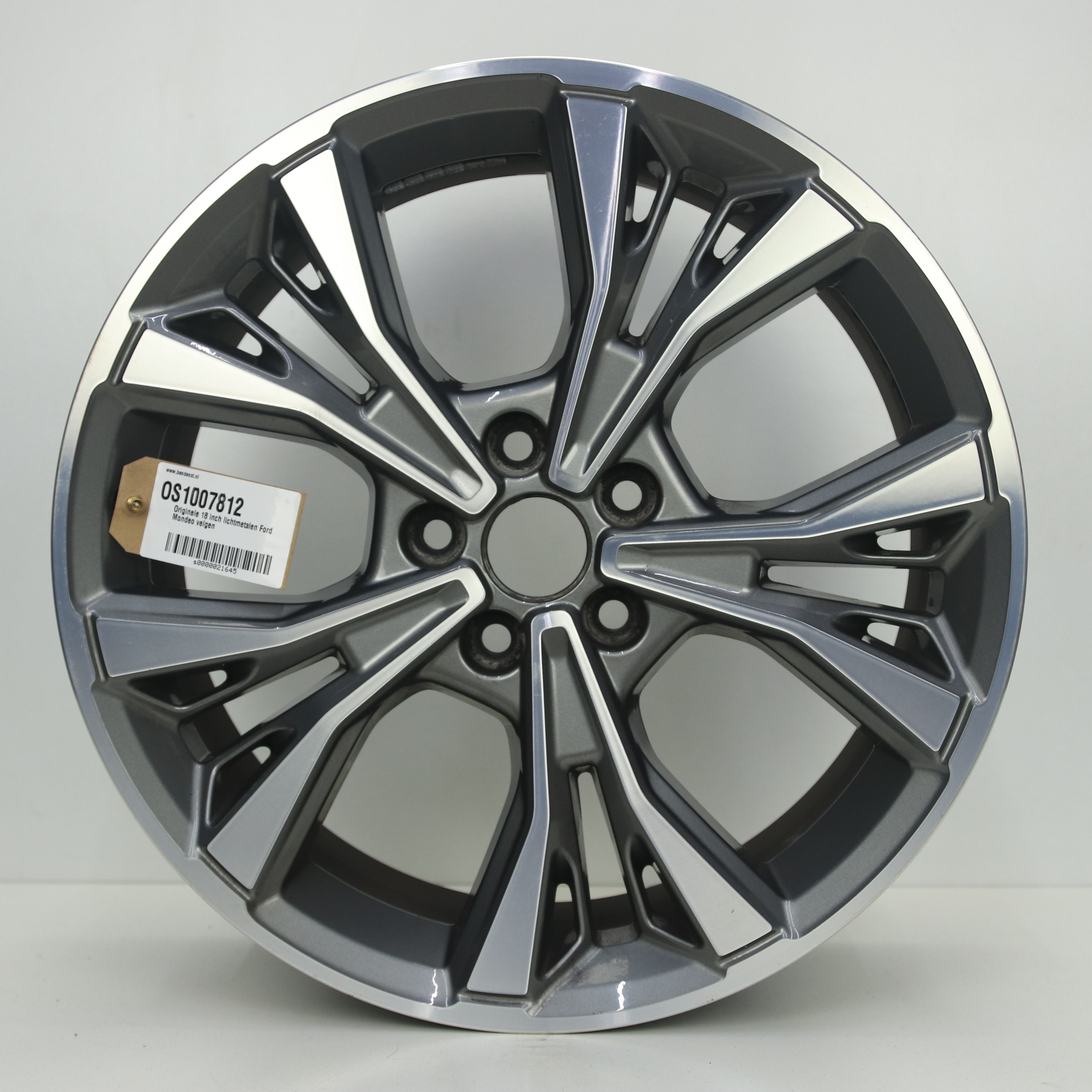 OS1007812 Originele 18 inch lichtmetalen Ford Mondeo velgen 8.00X18 5X108 ET55.0 NB63.40 Antraciet Gepolijst