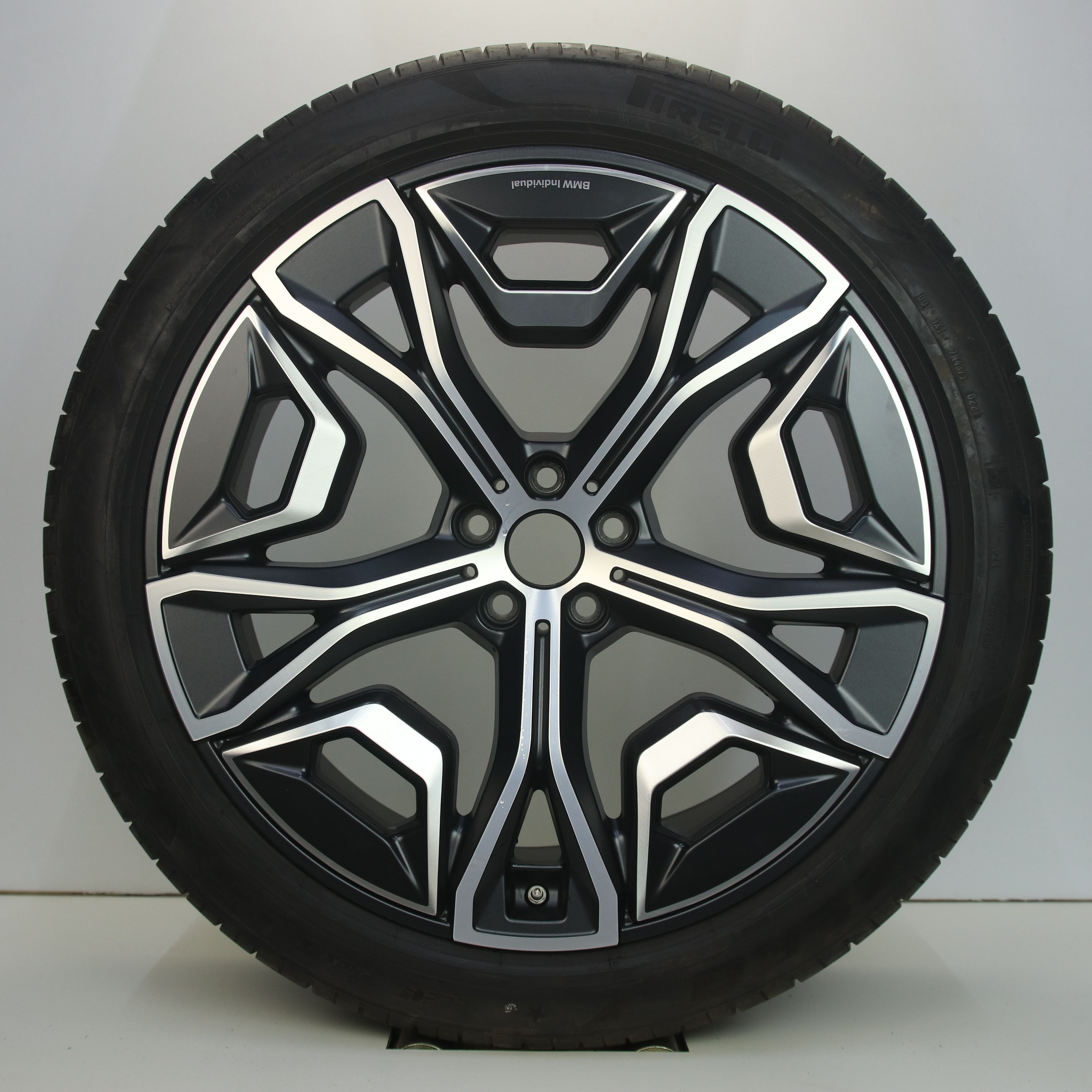 OS1007577 Originele 22 inch lichtmetalen BMW iX i20 styling 1021 velgen 9.50X22 5X112 ET37.0 NB66.60 Mat zwart gepolijst