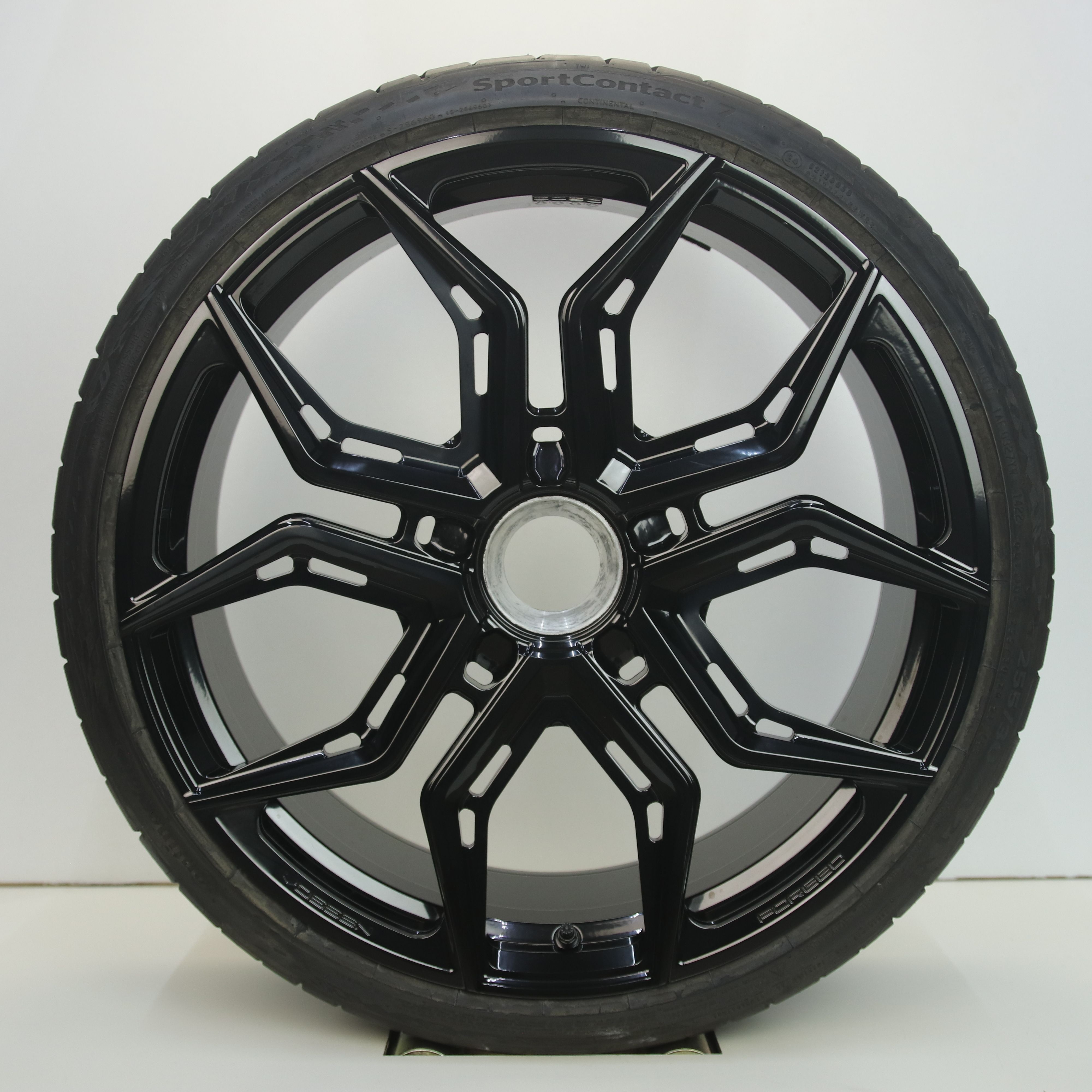 OS1007611 Set 21/22 inch lichtmetalen Vossen EVO-3R centerlock velgen geschikt voor Porsche 911 Targa 4 GTS (breedset) 9.00X21 0X0 ET42.0 NB71.60 Zwart