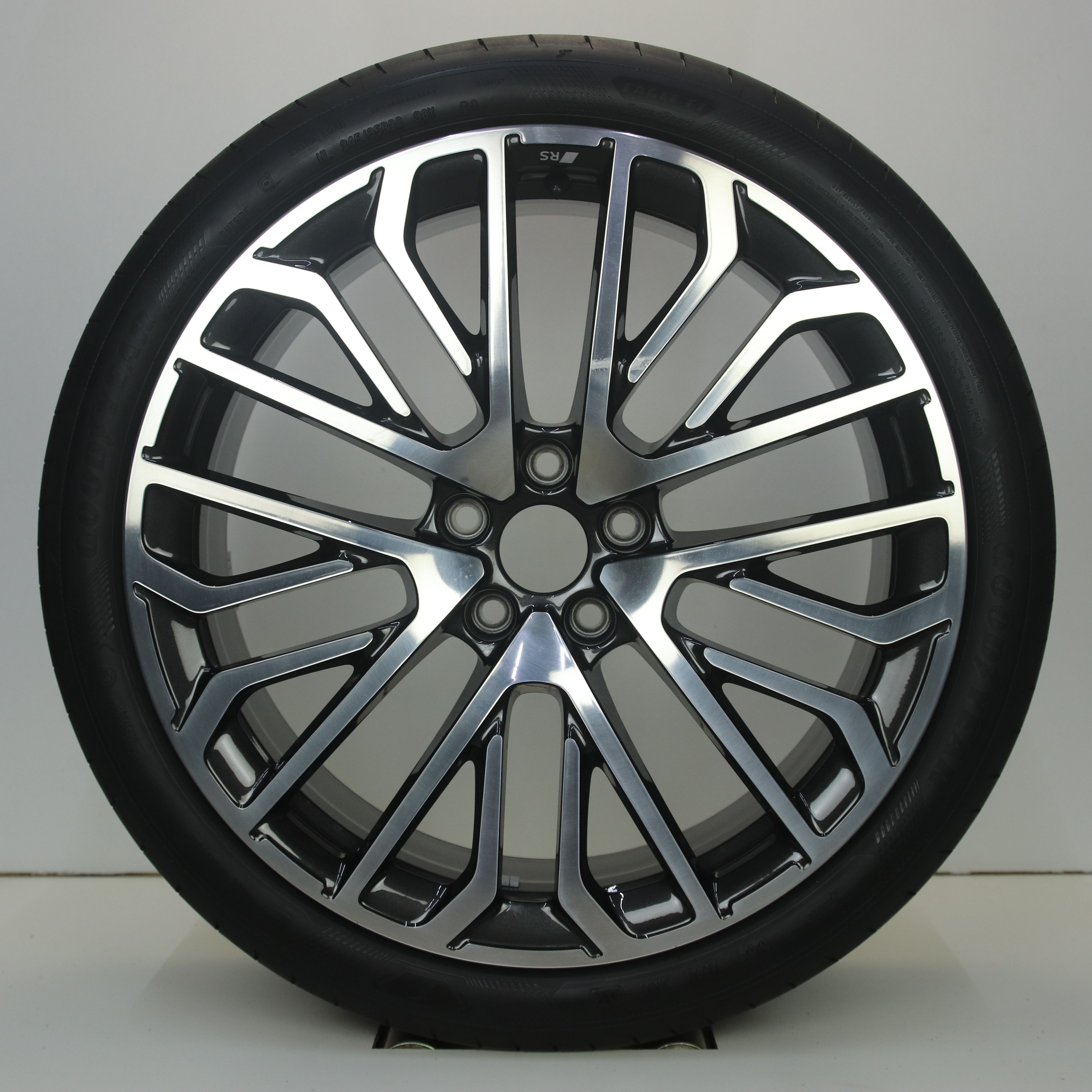 OS1007626 Originele 20 inch lichtmetalen Audi A5 velgen 8.50X20 5X112 ET46.0 NB66.60 Antraciet Gepolijst
